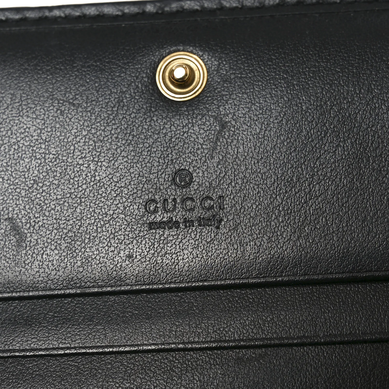 Calfskin Matelasse GG Marmont Card Case Wallet Black - Image 6