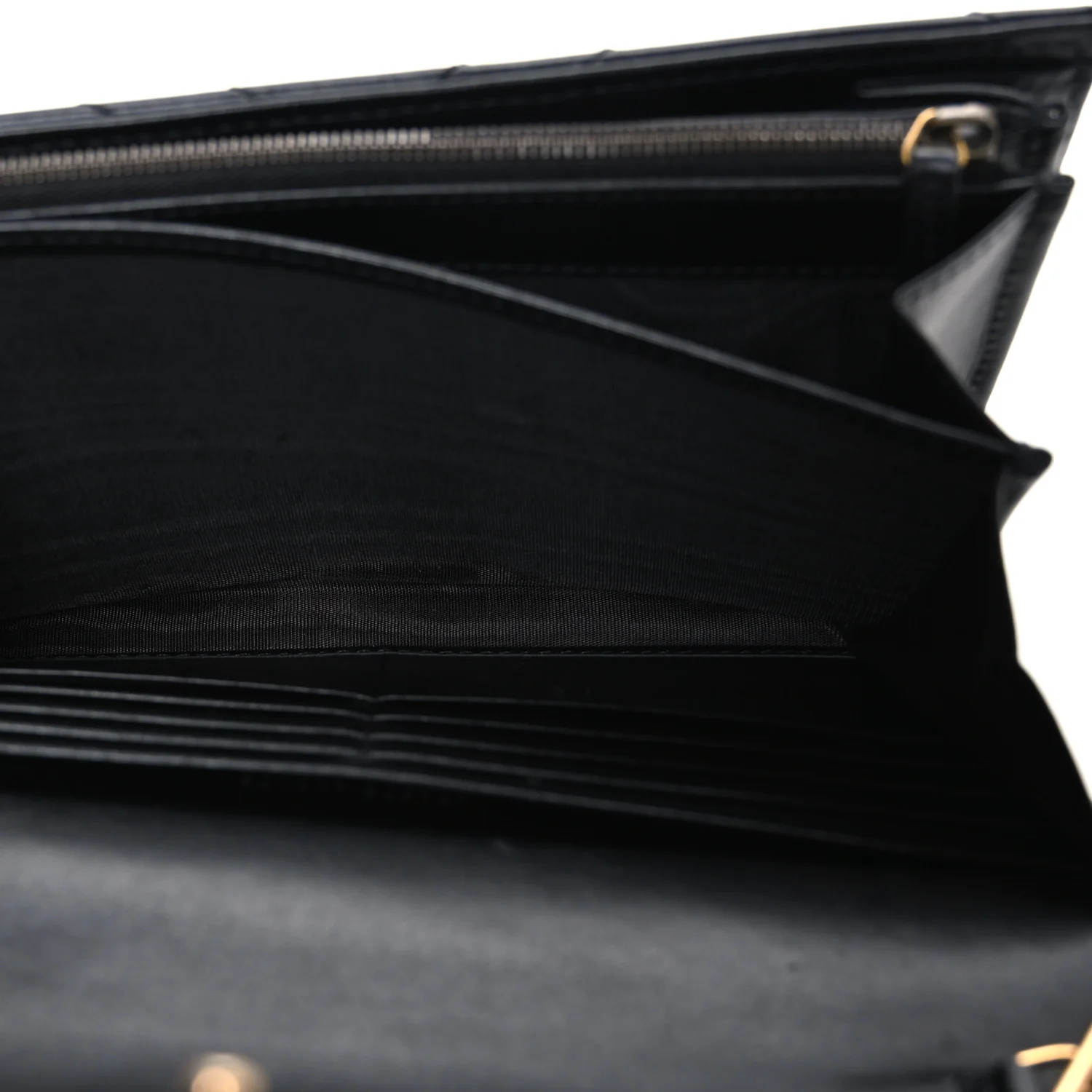 Calfskin Matelasse GG Marmont Chain Wallet Black - Image 5
