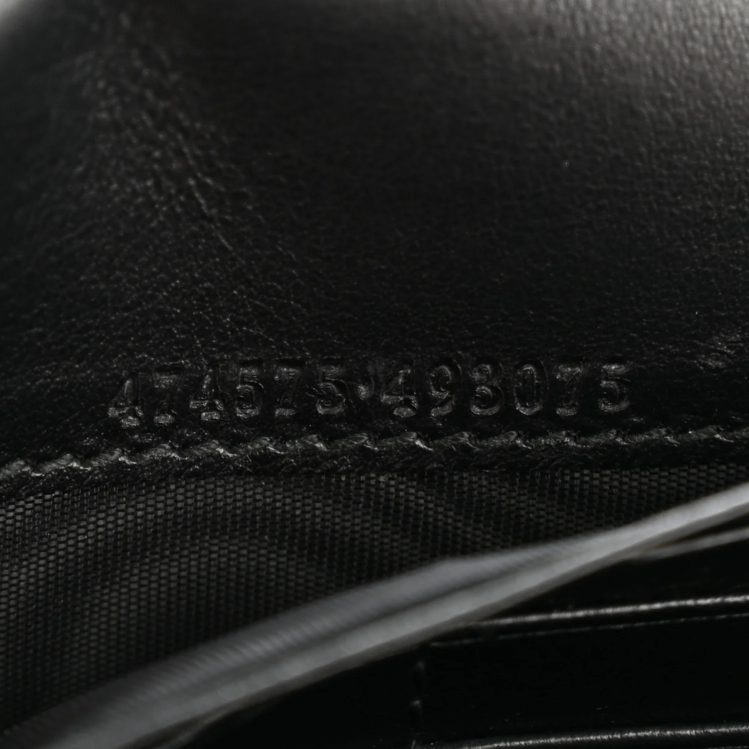 Calfskin Matelasse GG Marmont Chain Wallet Black - Image 7