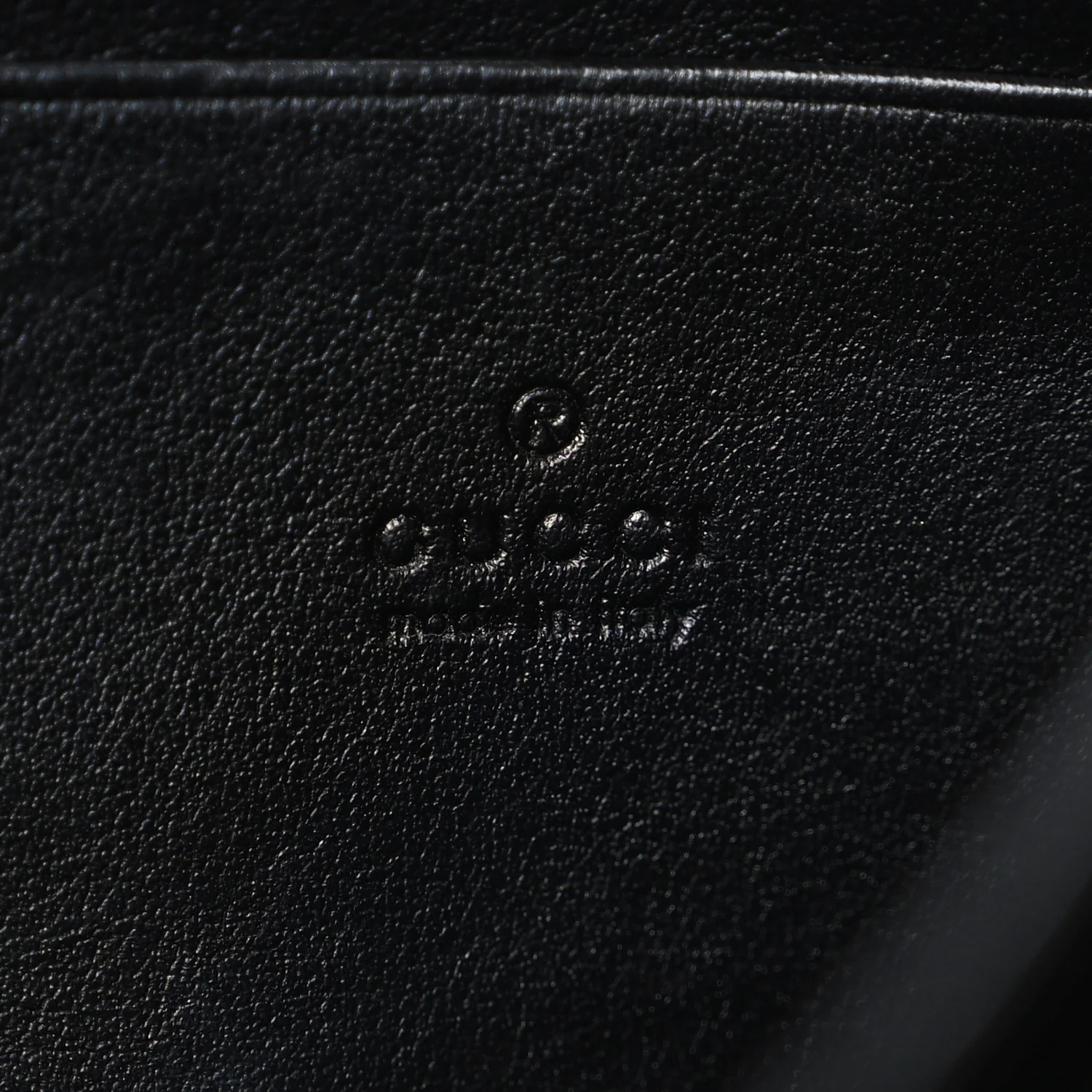 Calfskin Matelasse GG Marmont Chain Wallet Black - Image 6