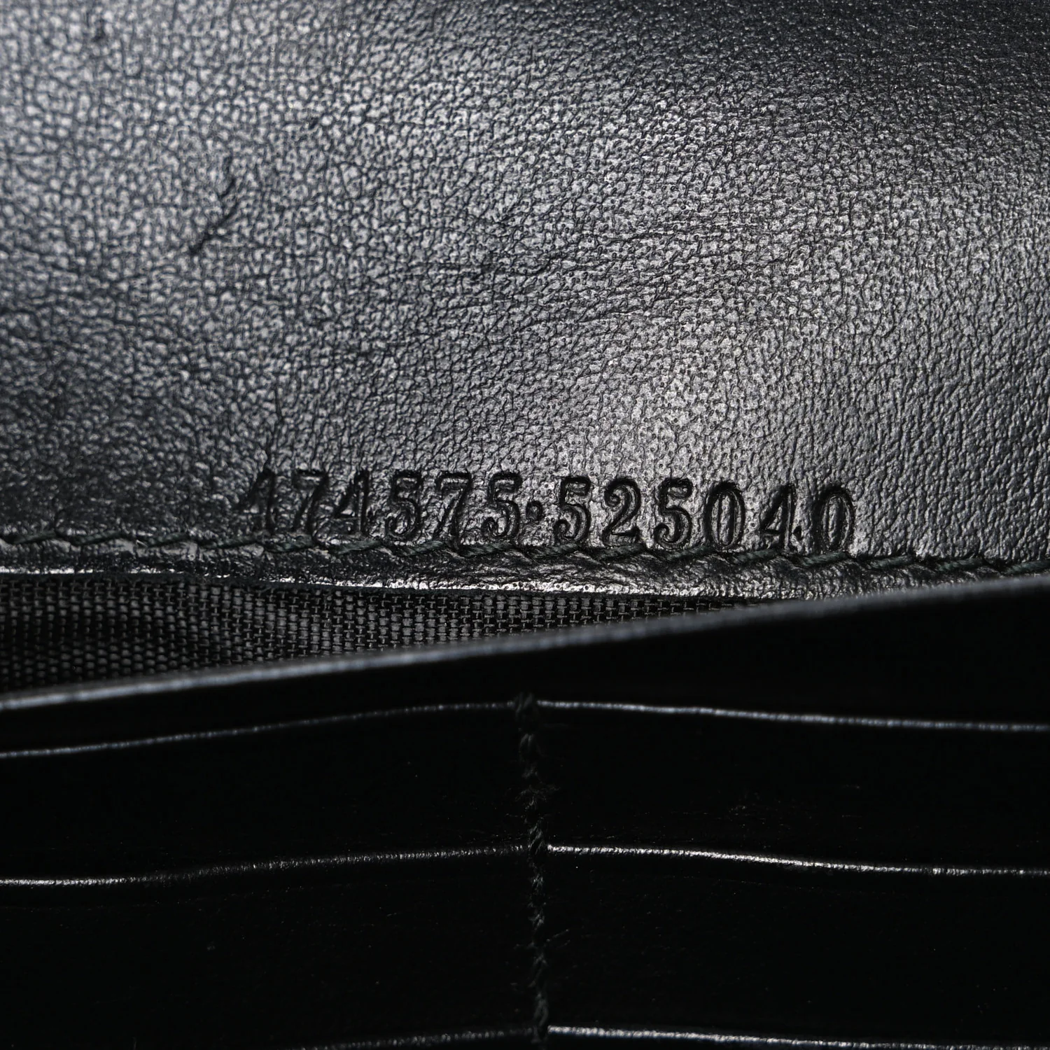 Calfskin Matelasse GG Marmont Chain Wallet Black - Image 7