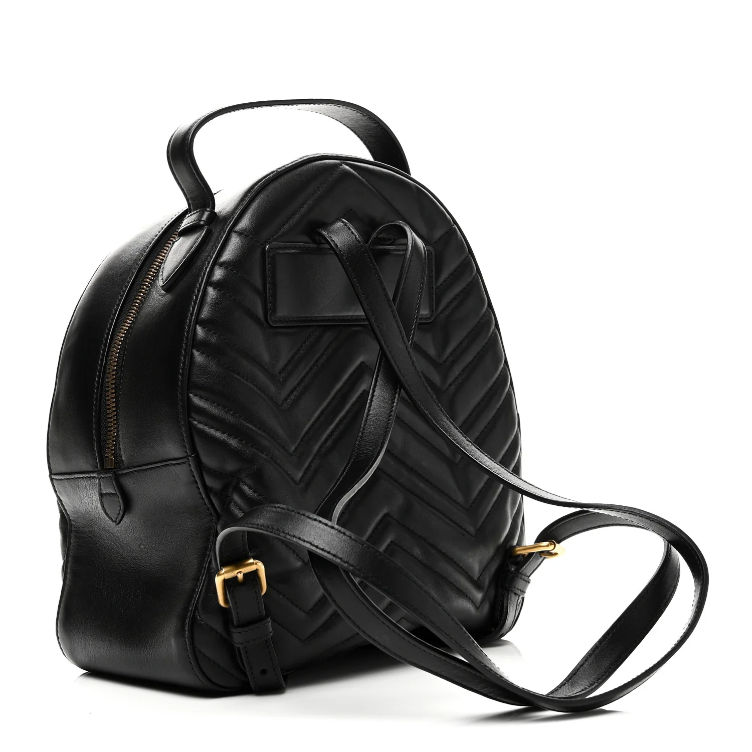 Calfskin Matelasse GG Marmont Dome Backpack Black - Image 3