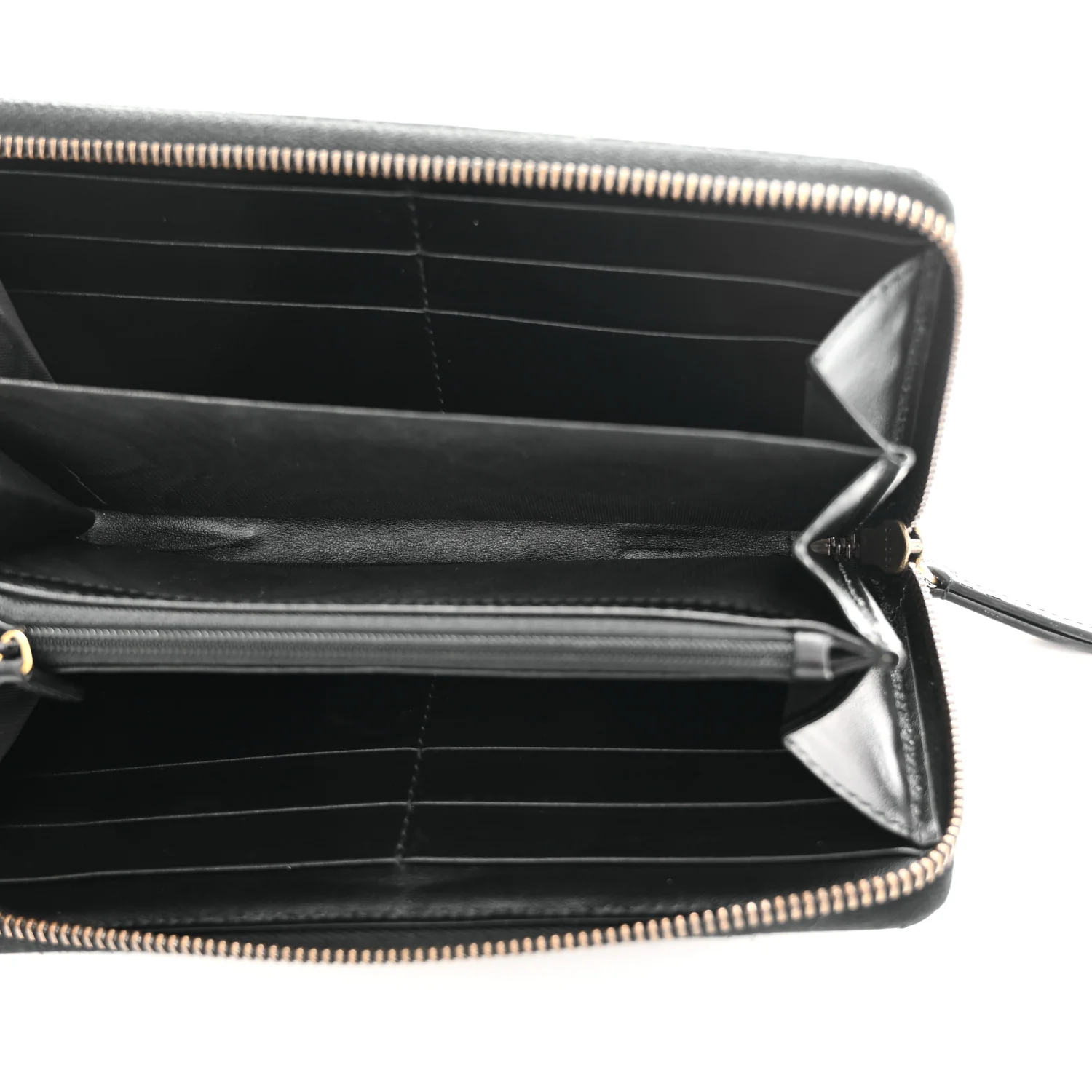 Calfskin Matelasse GG Marmont Zip Around Wallet Black - Image 5