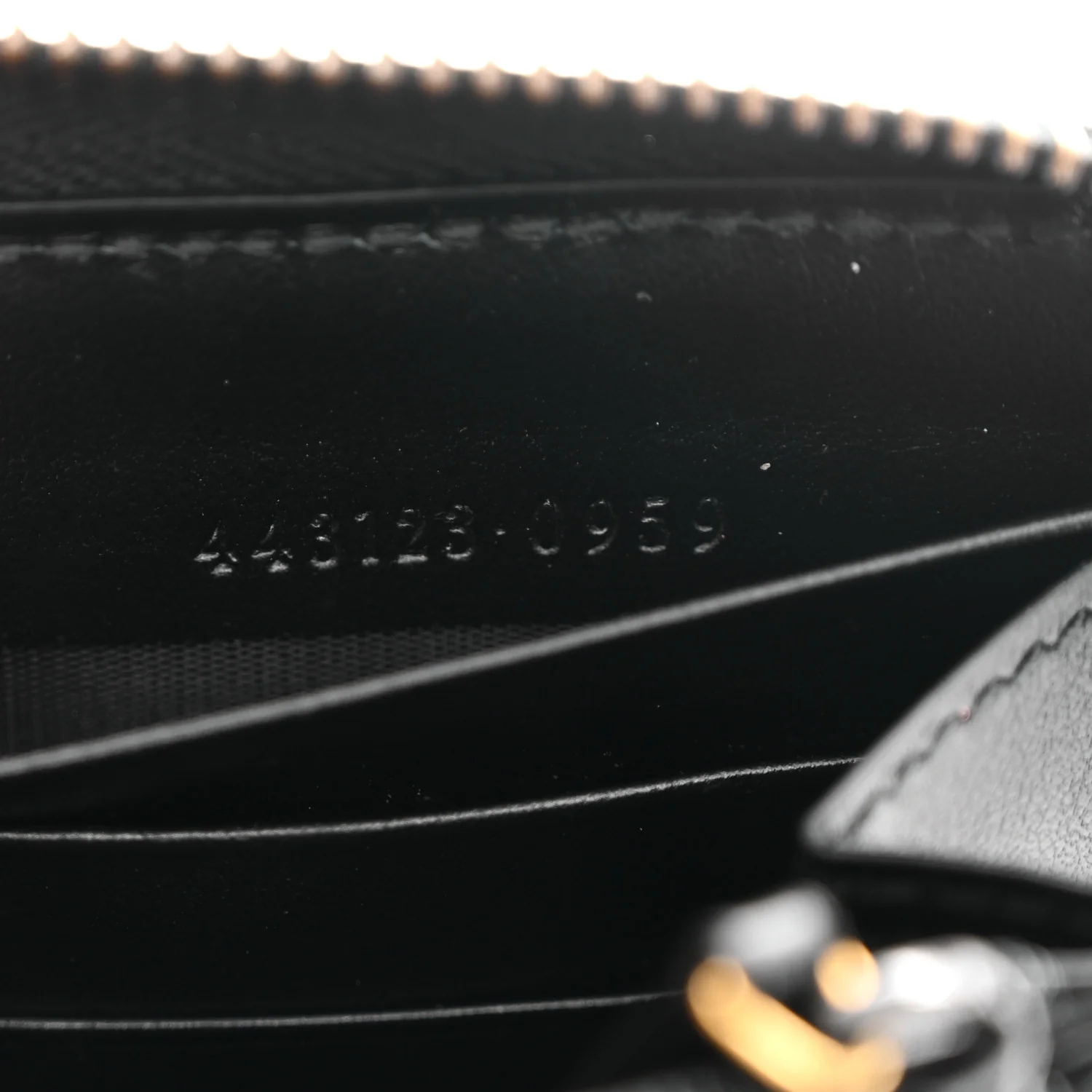 Calfskin Matelasse GG Marmont Zip Around Wallet Black - Image 7