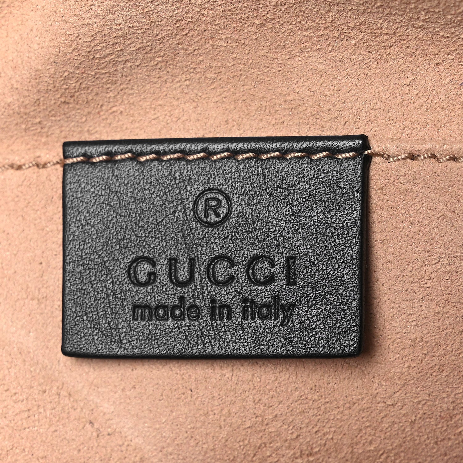Calfskin Matelasse GucciGhost Small GG Marmont Chain Shoulder Bag Black Hibiscus Red - Image 6