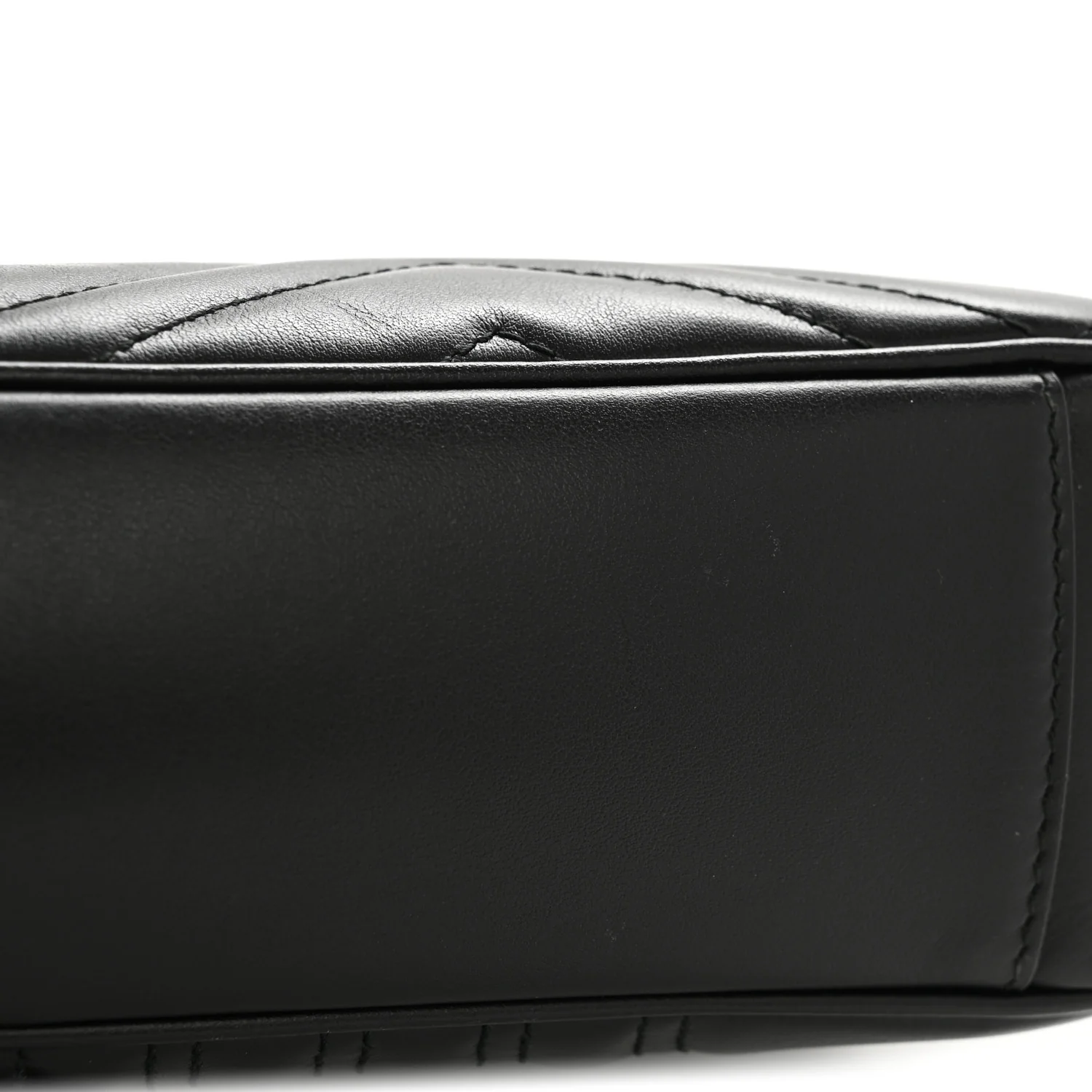 Calfskin Matelasse Medium GG Marmont Shoulder Bag Black - Image 11