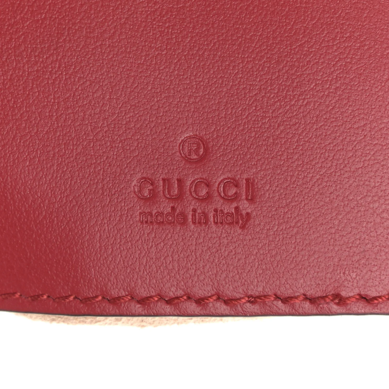 Calfskin Matelasse Mini GG Marmont 2.0 Bucket Bag Hibiscus Red - Image 6