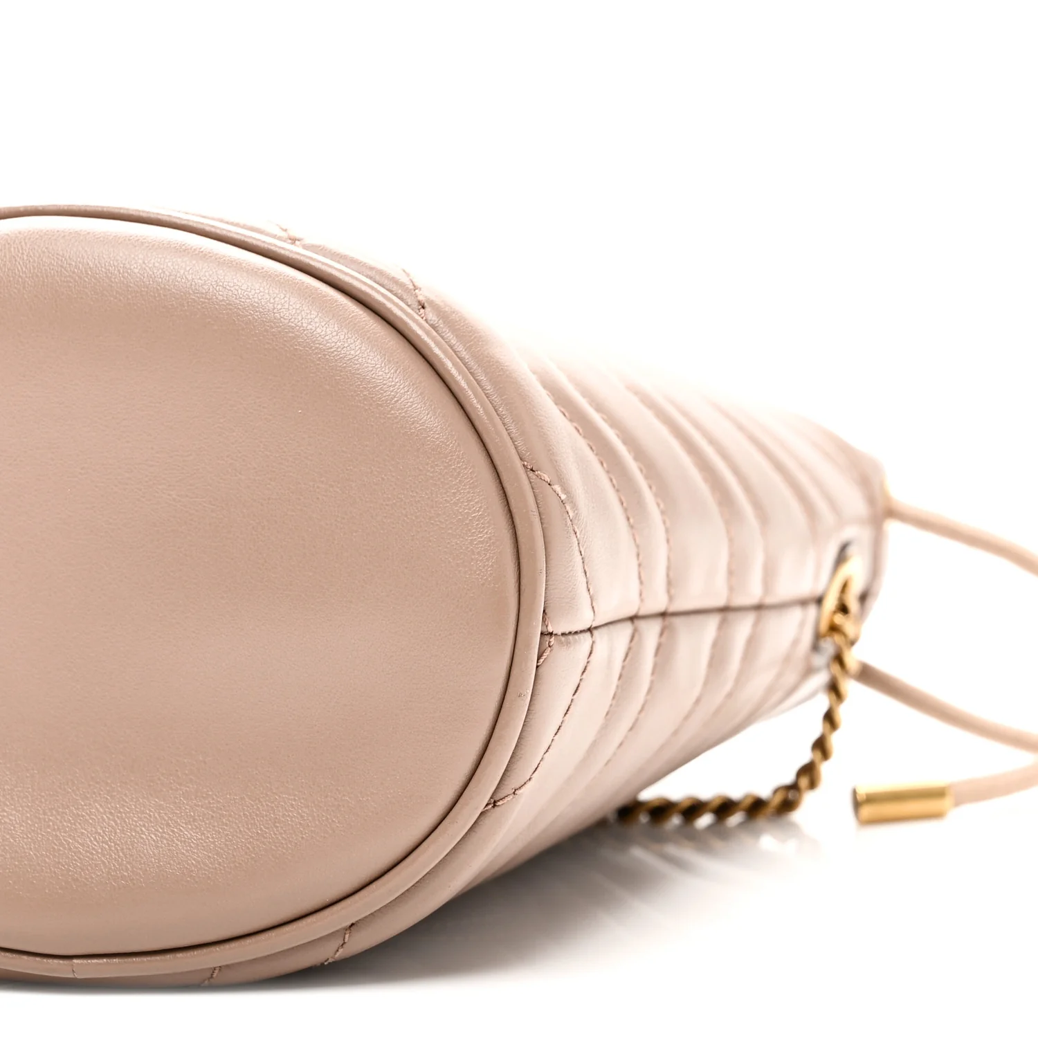 Calfskin Matelasse Mini GG Marmont 2.0 Bucket Bag Porcelain Rose - Image 10