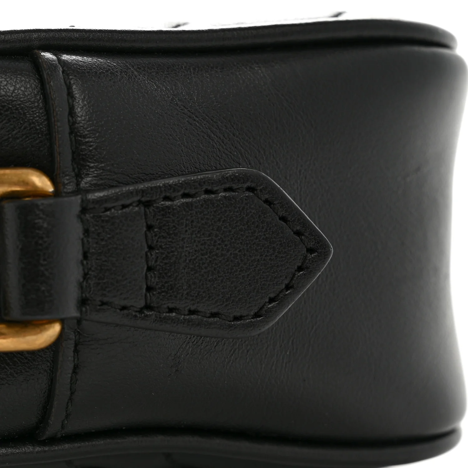 Calfskin Matelasse Mini GG Marmont Chain Shoulder Bag Black - Image 12