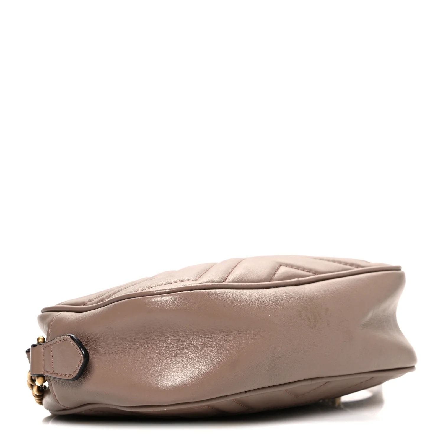 Calfskin Matelasse Mini GG Marmont Chain Shoulder Bag Porcelain Rose - Image 4