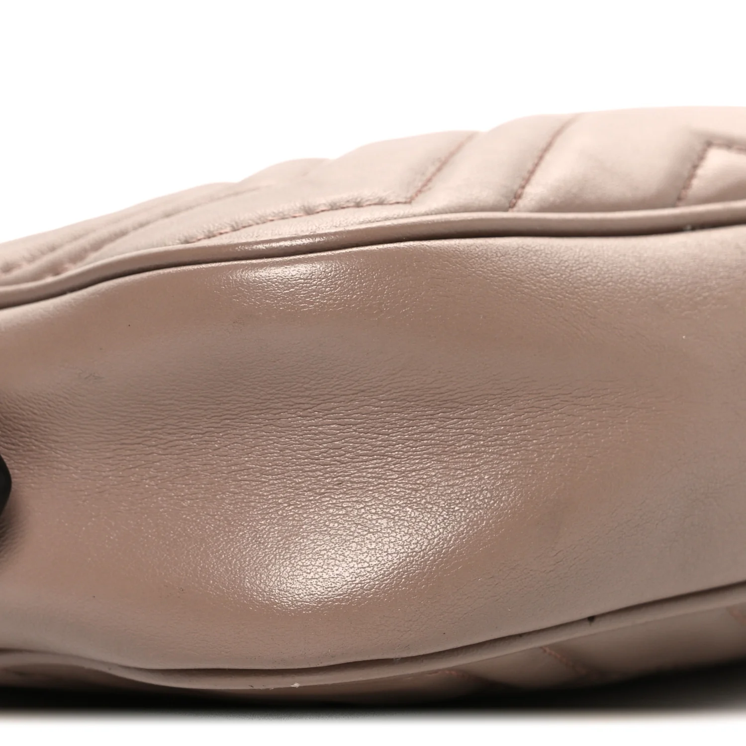 Calfskin Matelasse Mini GG Marmont Chain Shoulder Bag Porcelain Rose - Image 9
