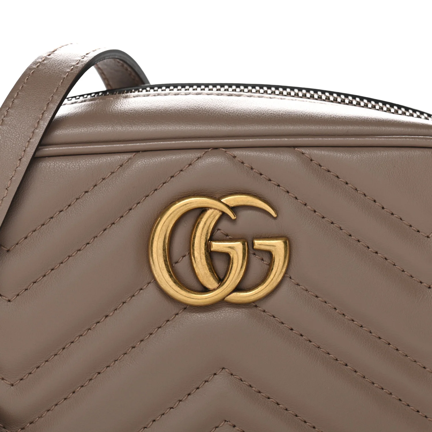 Calfskin Matelasse Mini GG Marmont Chain Shoulder Bag Porcelain Rose - Image 7