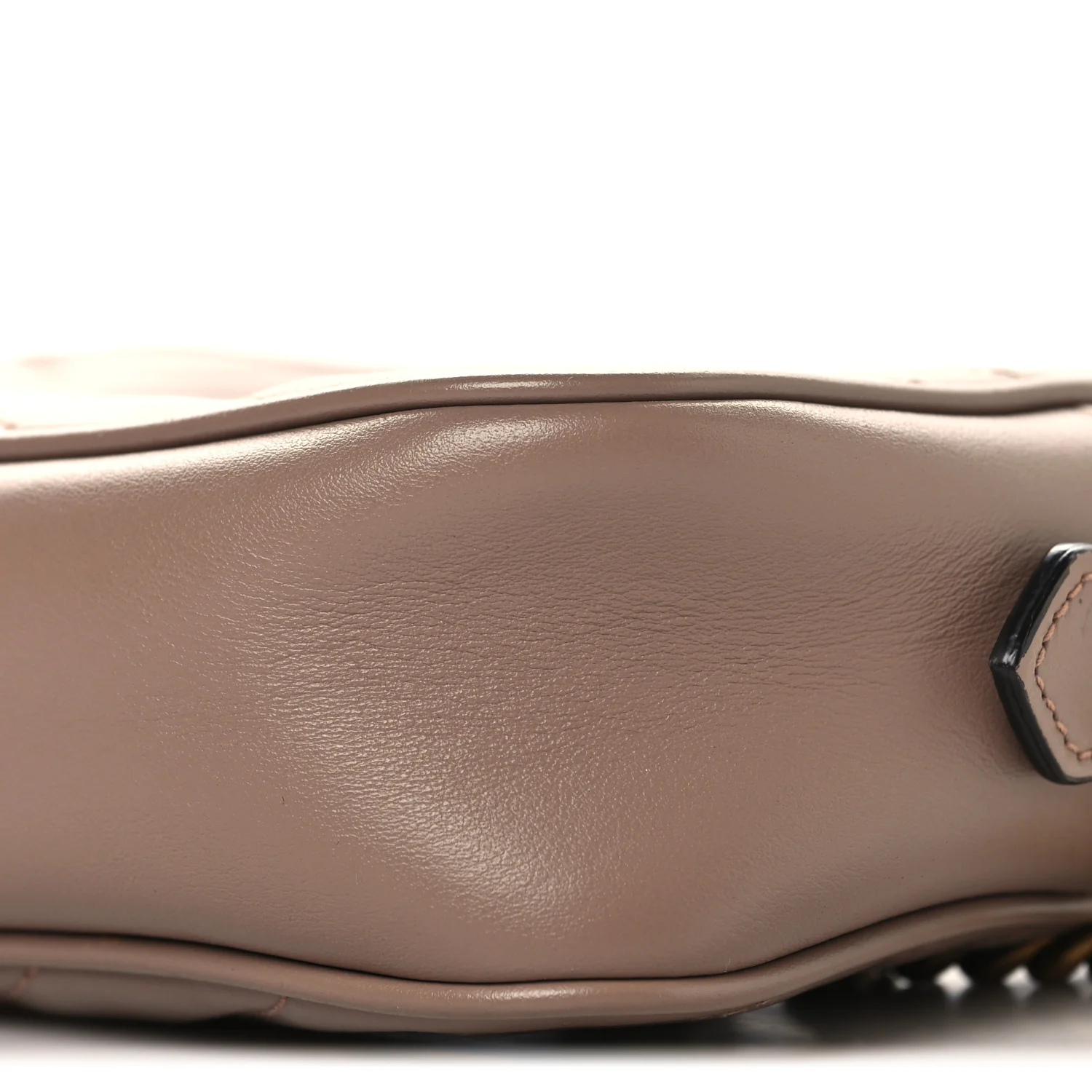 Calfskin Matelasse Mini GG Marmont Chain Shoulder Bag Porcelain Rose - Image 9