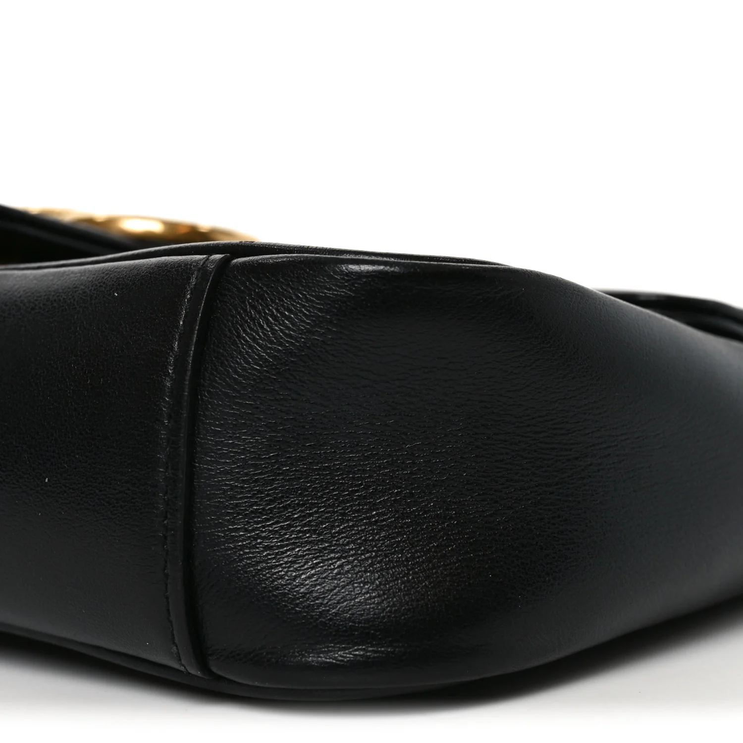Calfskin Matelasse Mini GG Marmont Shoulder Bag Black - Image 10