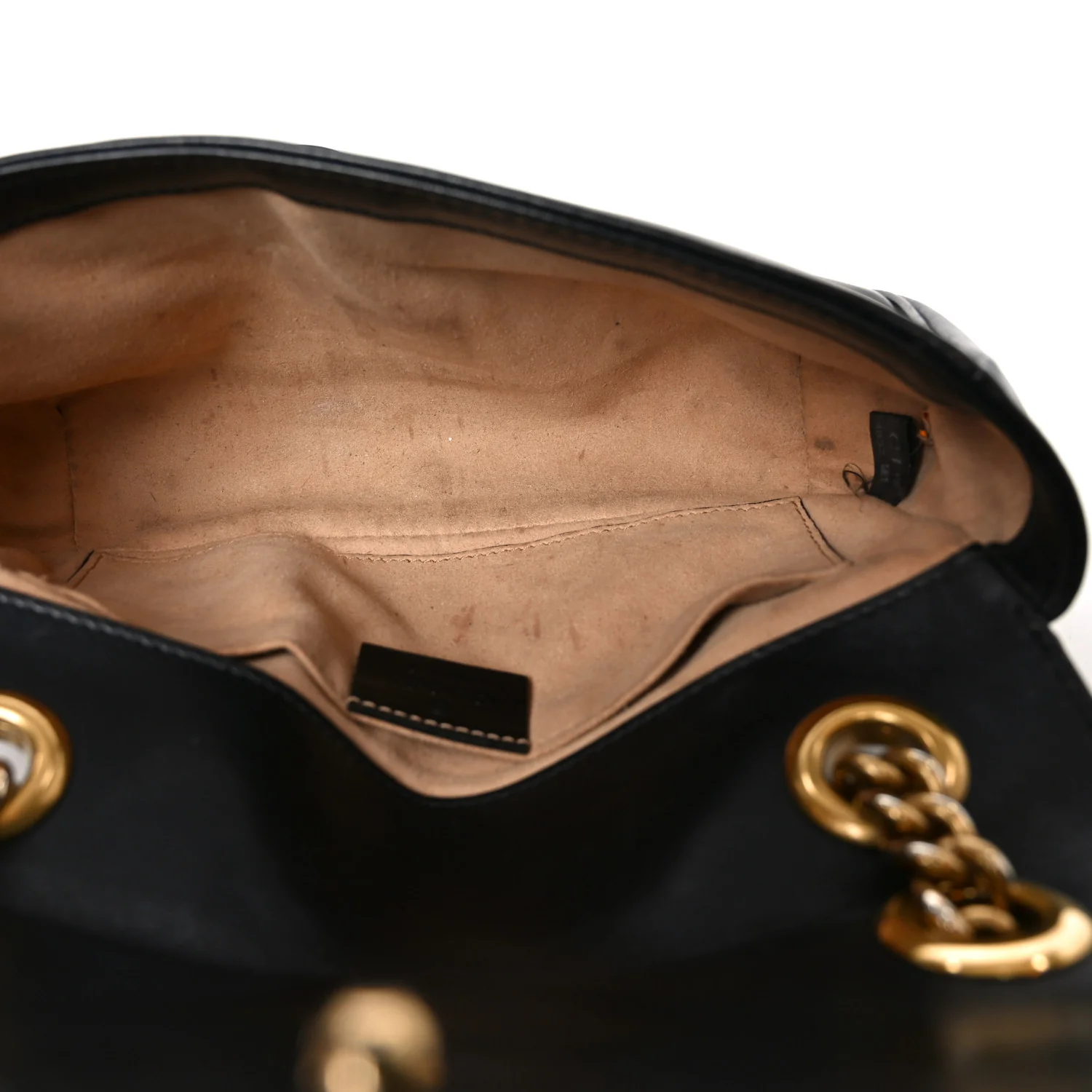 Calfskin Matelasse Mini GG Marmont Shoulder Bag Black - Image 5
