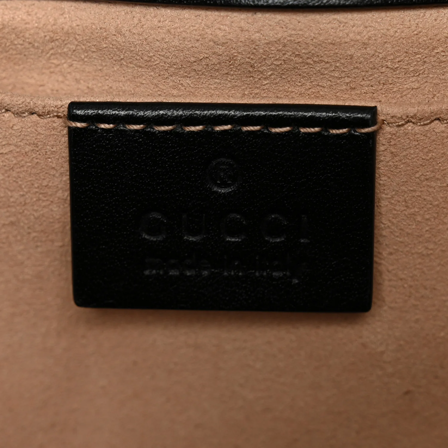 Calfskin Matelasse Mini GG Marmont Shoulder Bag Black - Image 6