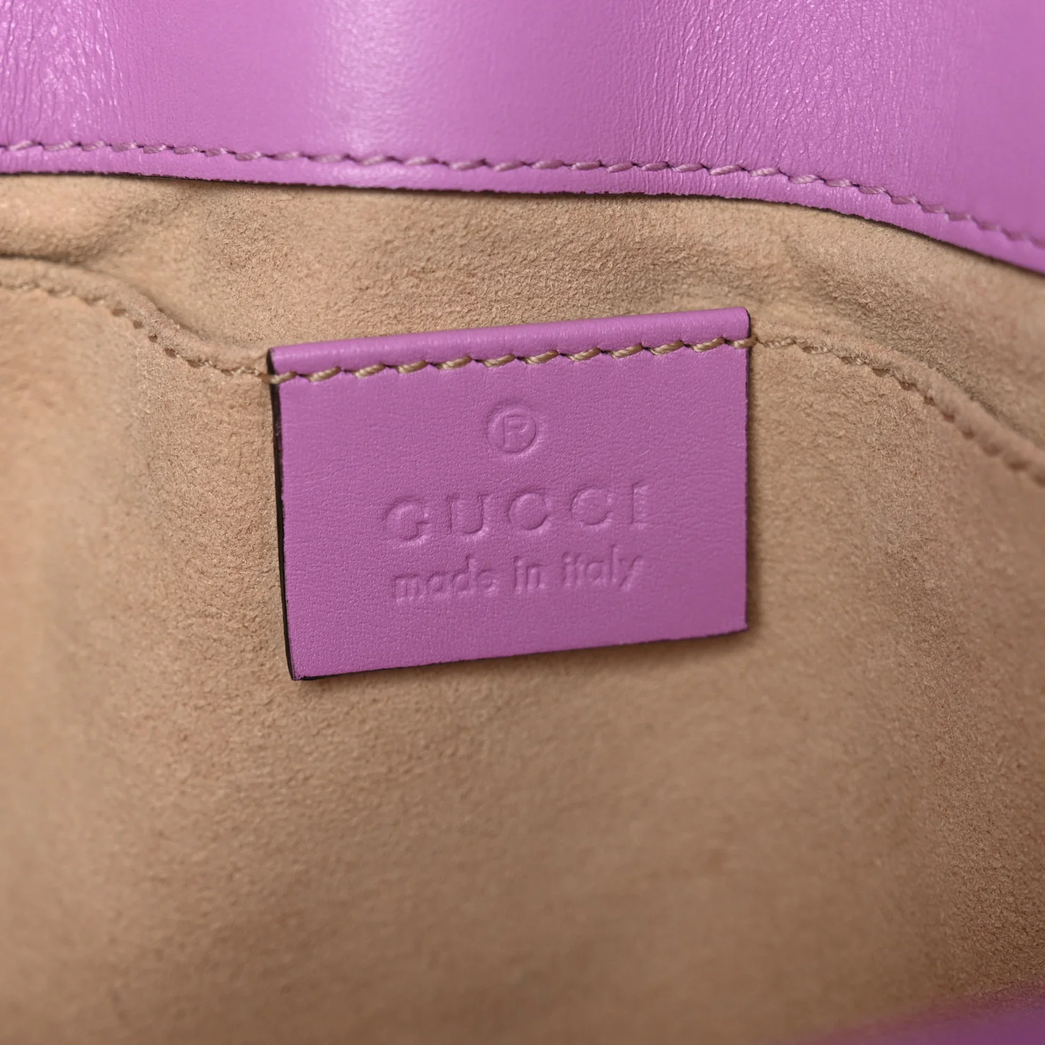 Calfskin Matelasse Mini GG Marmont Shoulder Bag Candy Mousse - Image 6