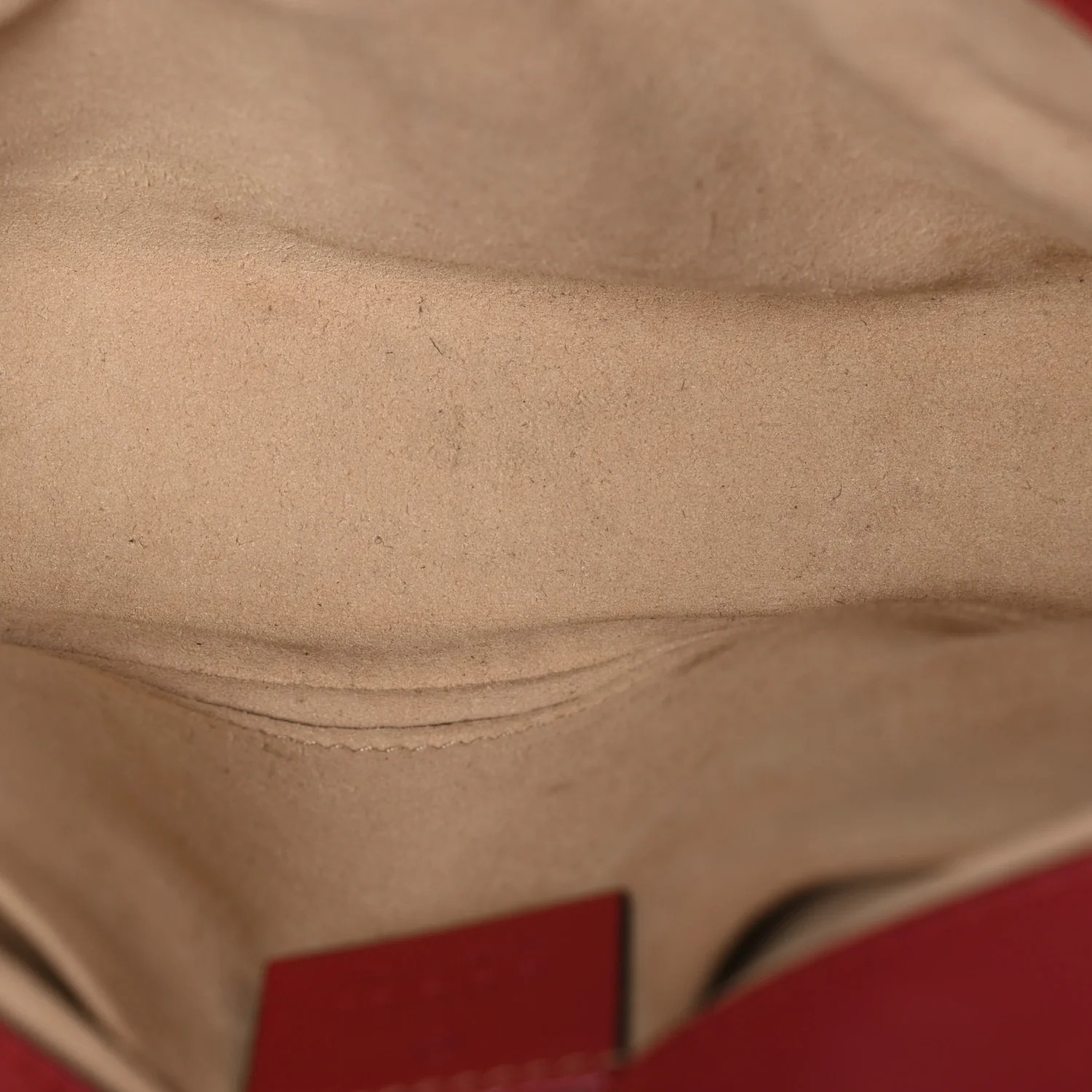 Calfskin Matelasse Mini GG Marmont Shoulder Bag Hibiscus Red - Image 6