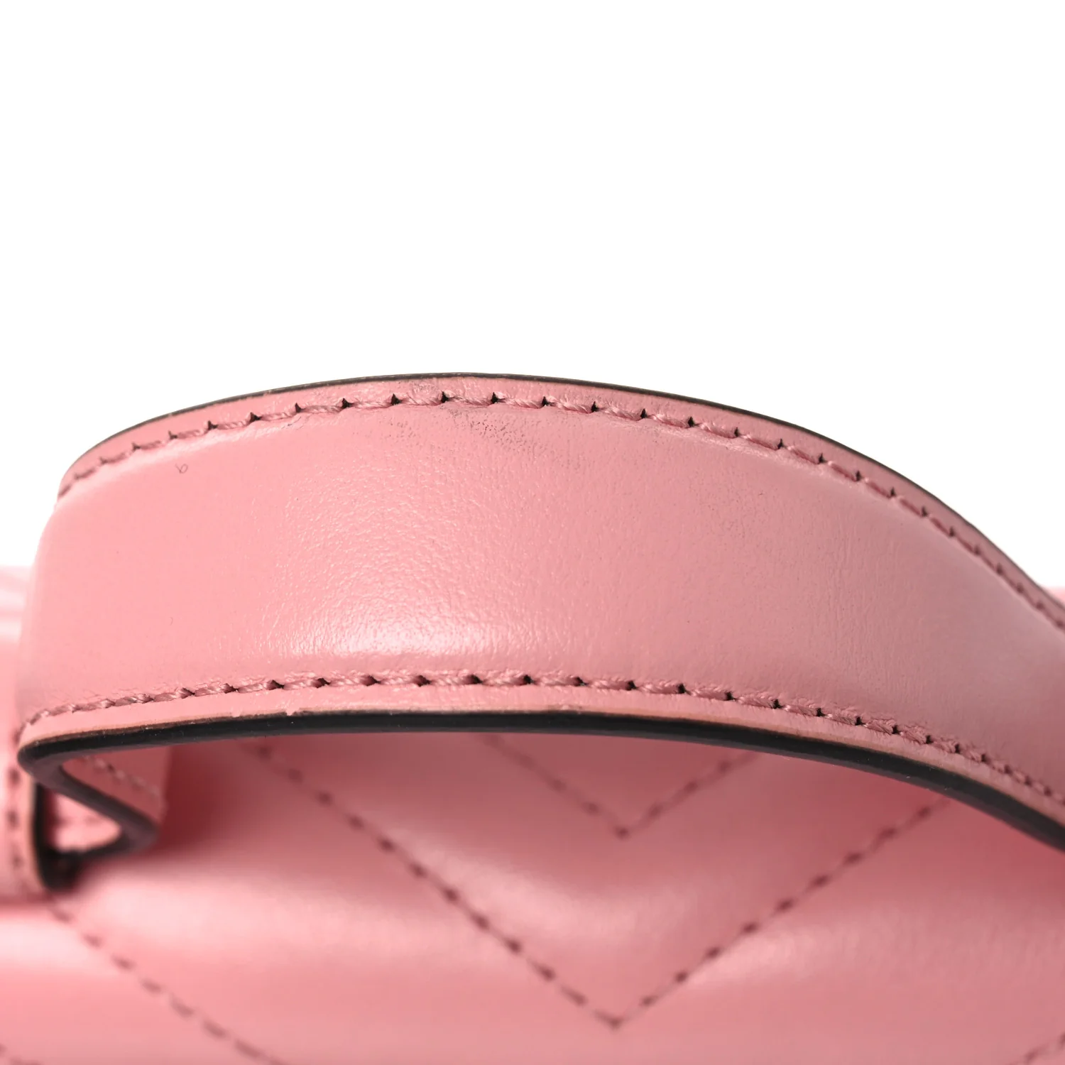 Calfskin Matelasse Mini GG Marmont Top Handle Shoulder Bag Wild Rose - Image 13