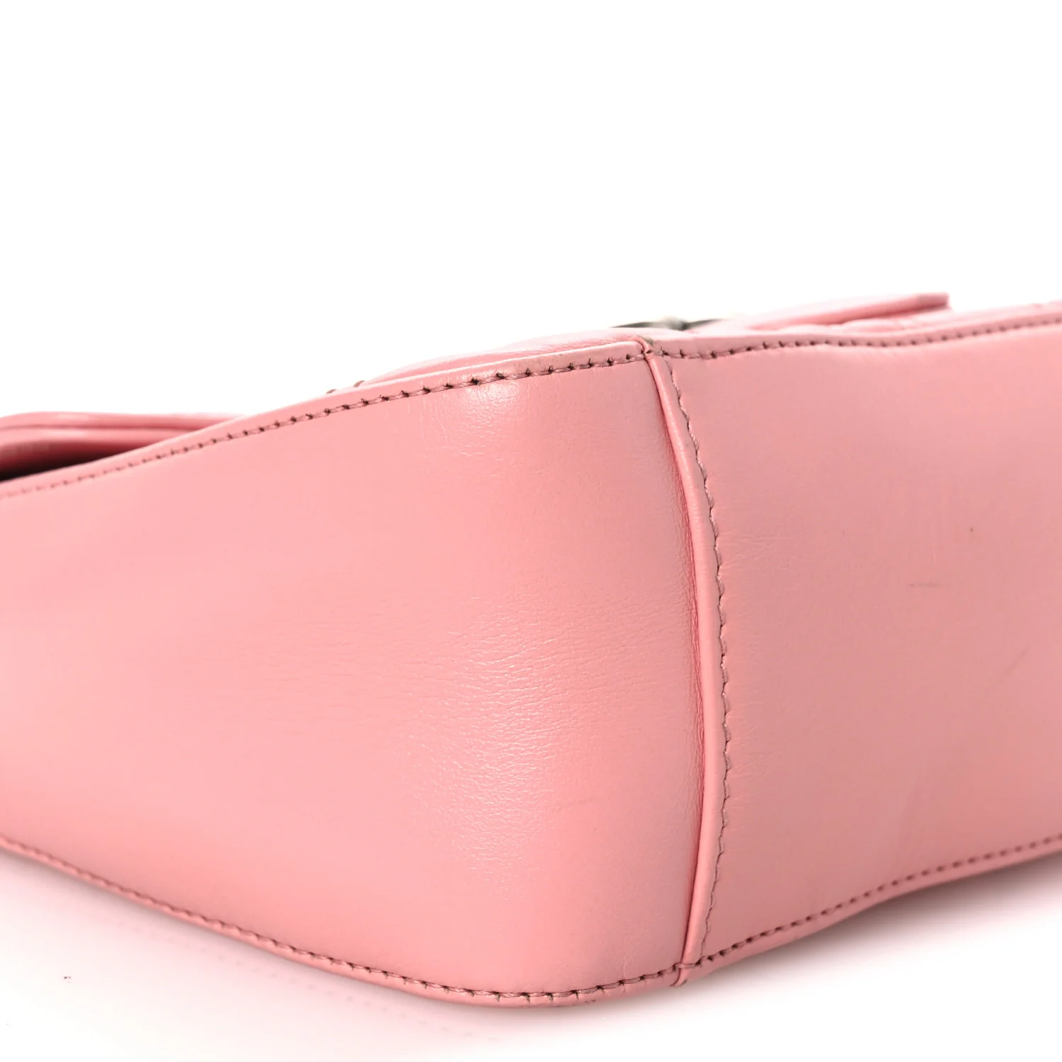 Calfskin Matelasse Mini GG Marmont Top Handle Shoulder Bag Wild Rose - Image 9