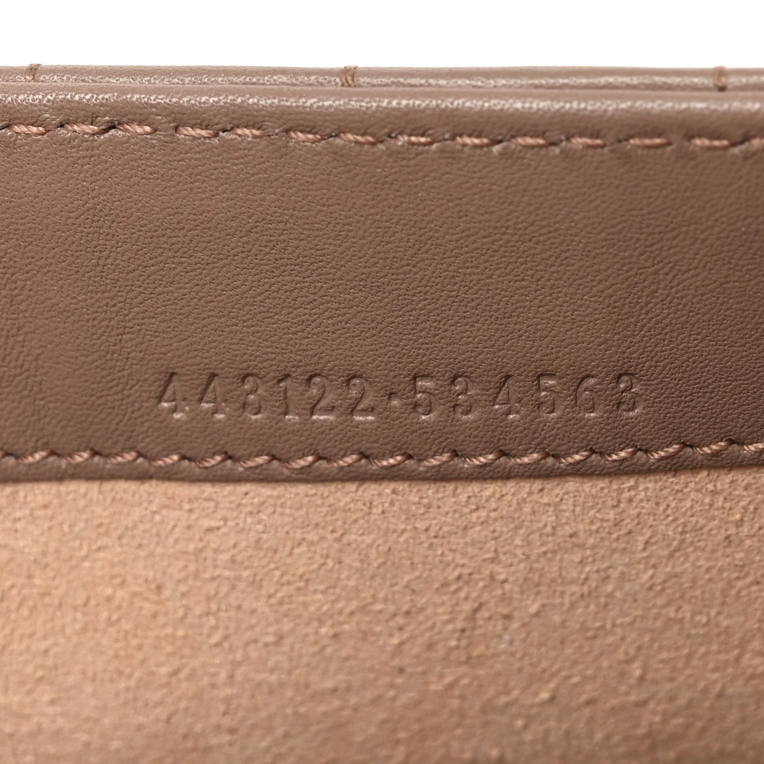 Calfskin Matelasse Mini Pearly GG Marmont Chain Wallet Porcelain Rose - Image 7