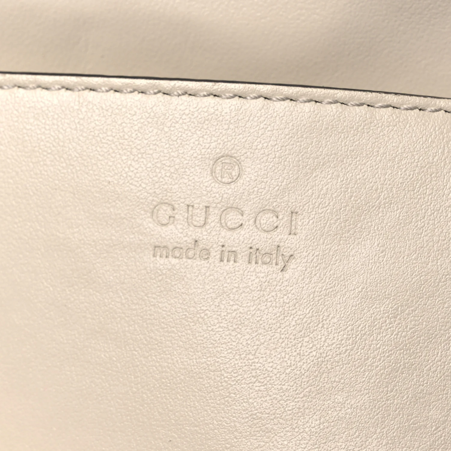 Calfskin Matelasse Monochrome Mini GG Marmont Crossbody Shoulder Bag White - Image 6