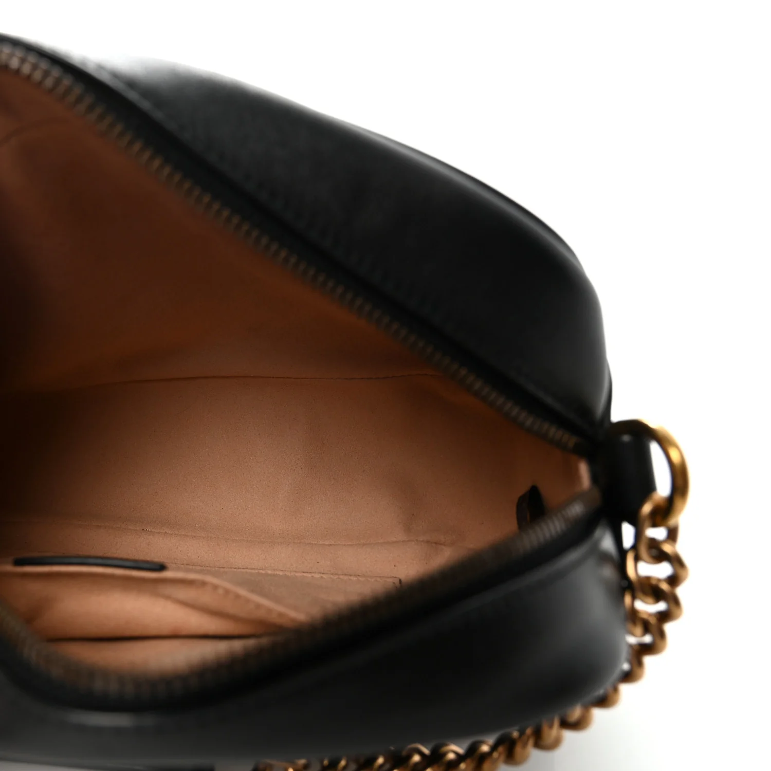 Calfskin Matelasse Small GG Marmont Chain Shoulder Bag Black - Image 5