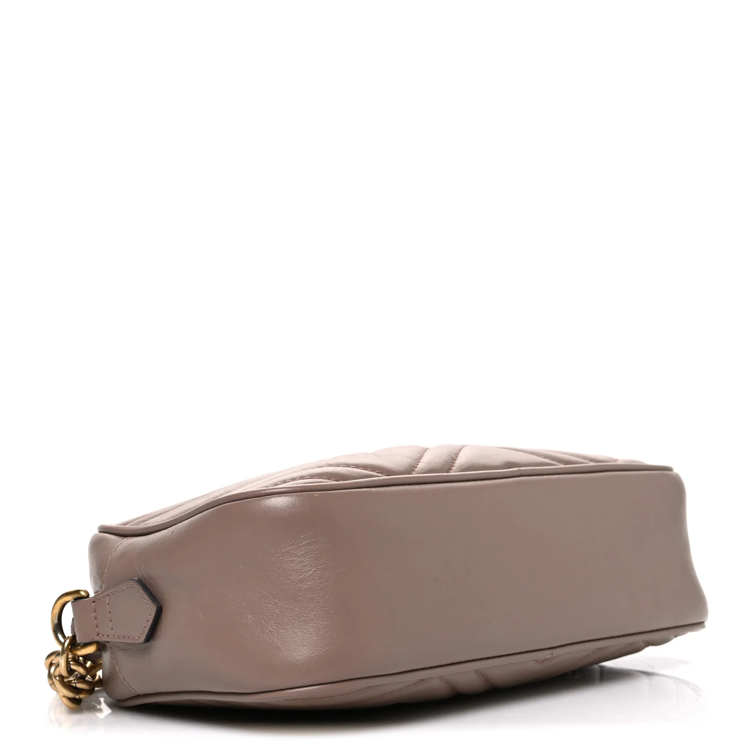 Calfskin Matelasse Small GG Marmont Chain Shoulder Bag Porcelain Rose - Image 3