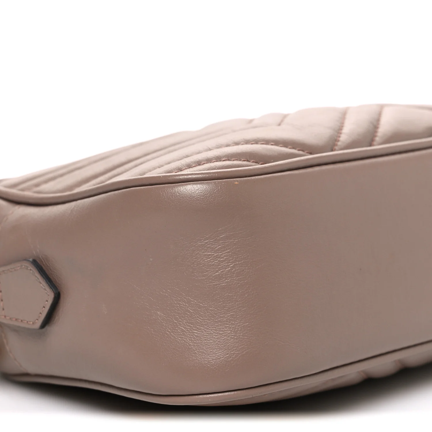 Calfskin Matelasse Small GG Marmont Chain Shoulder Bag Porcelain Rose - Image 8