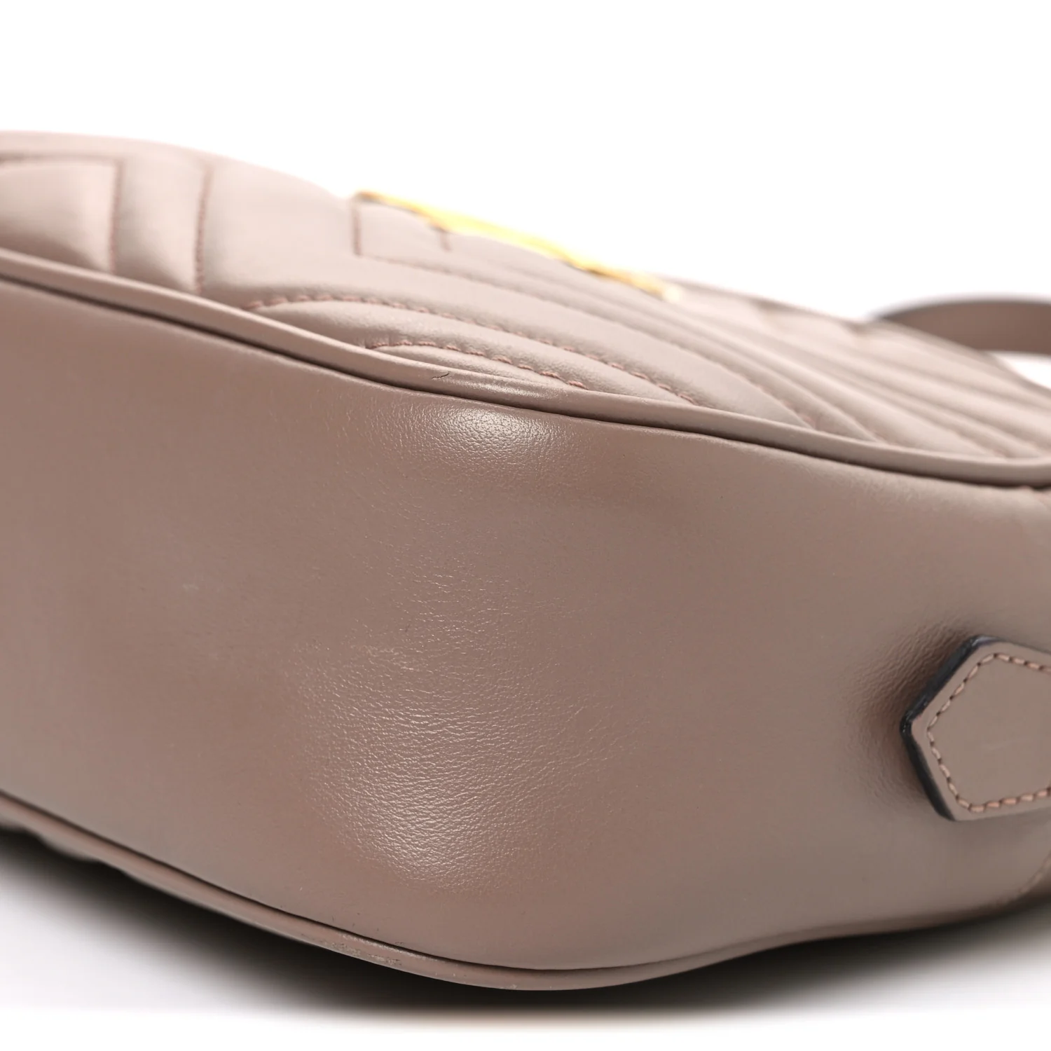 Calfskin Matelasse Small GG Marmont Chain Shoulder Bag Porcelain Rose - Image 9