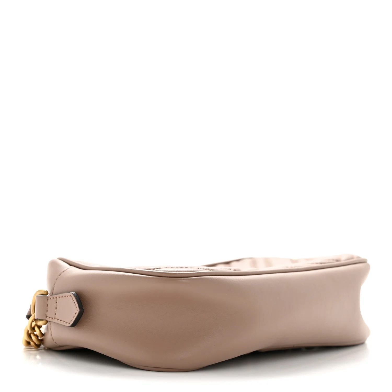 Calfskin Matelasse Small GG Marmont Chain Shoulder Bag Porcelain Rose - Image 4
