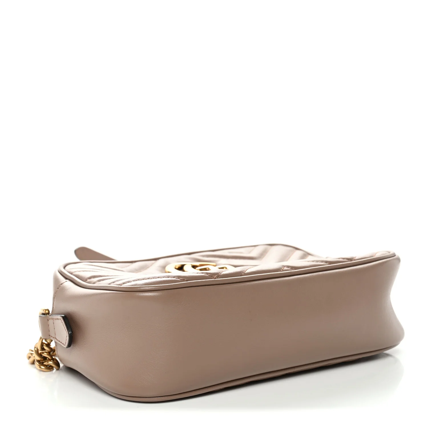 Calfskin Matelasse Small GG Marmont Chain Shoulder Bag Porcelain Rose - Image 4