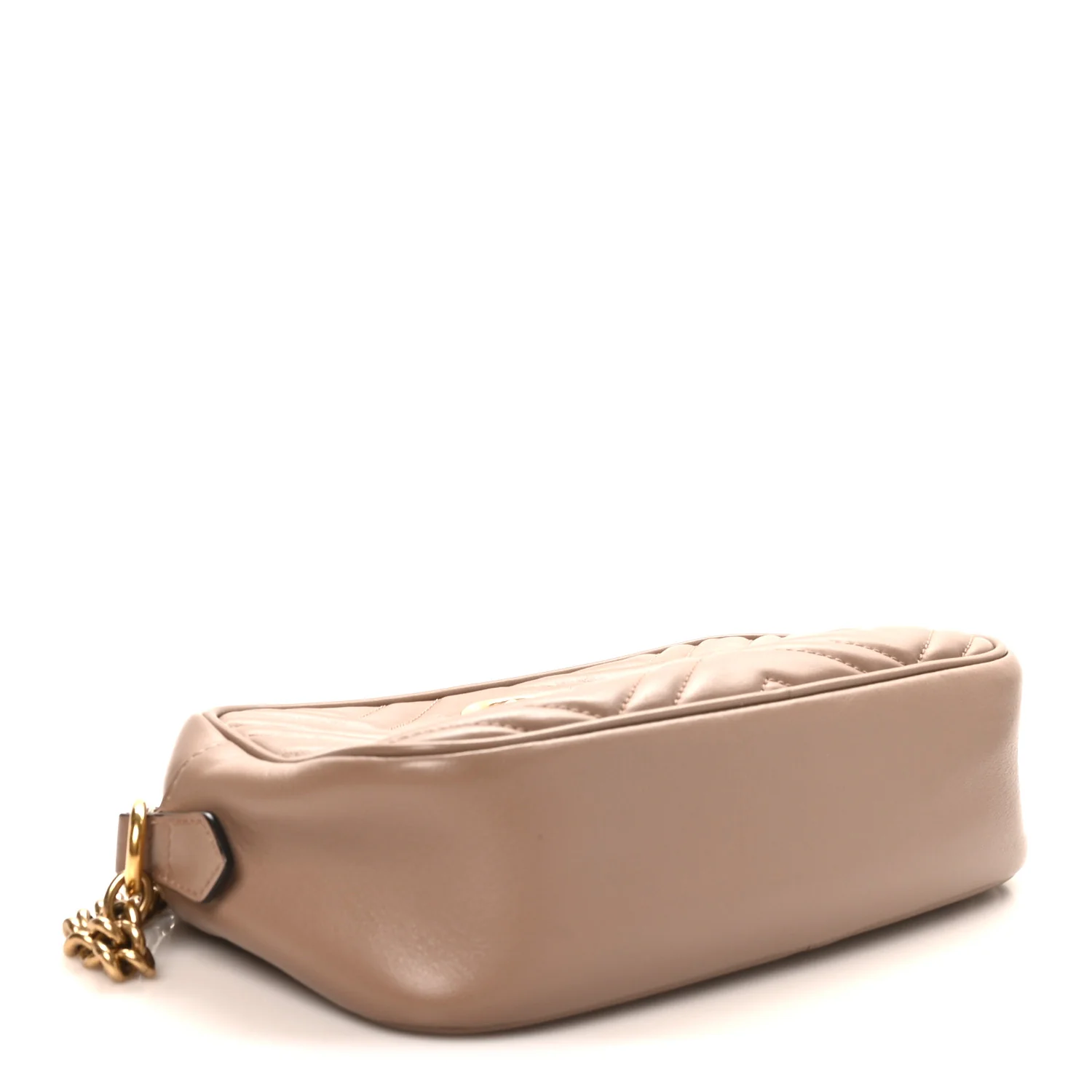 Calfskin Matelasse Small GG Marmont Chain Shoulder Bag Porcelain Rose - Image 4
