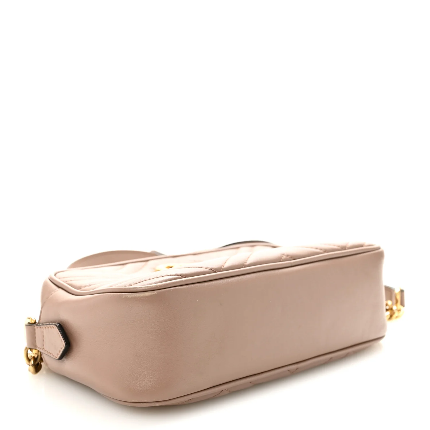 Calfskin Matelasse Small GG Marmont Chain Shoulder Bag Porcelain Rose - Image 4