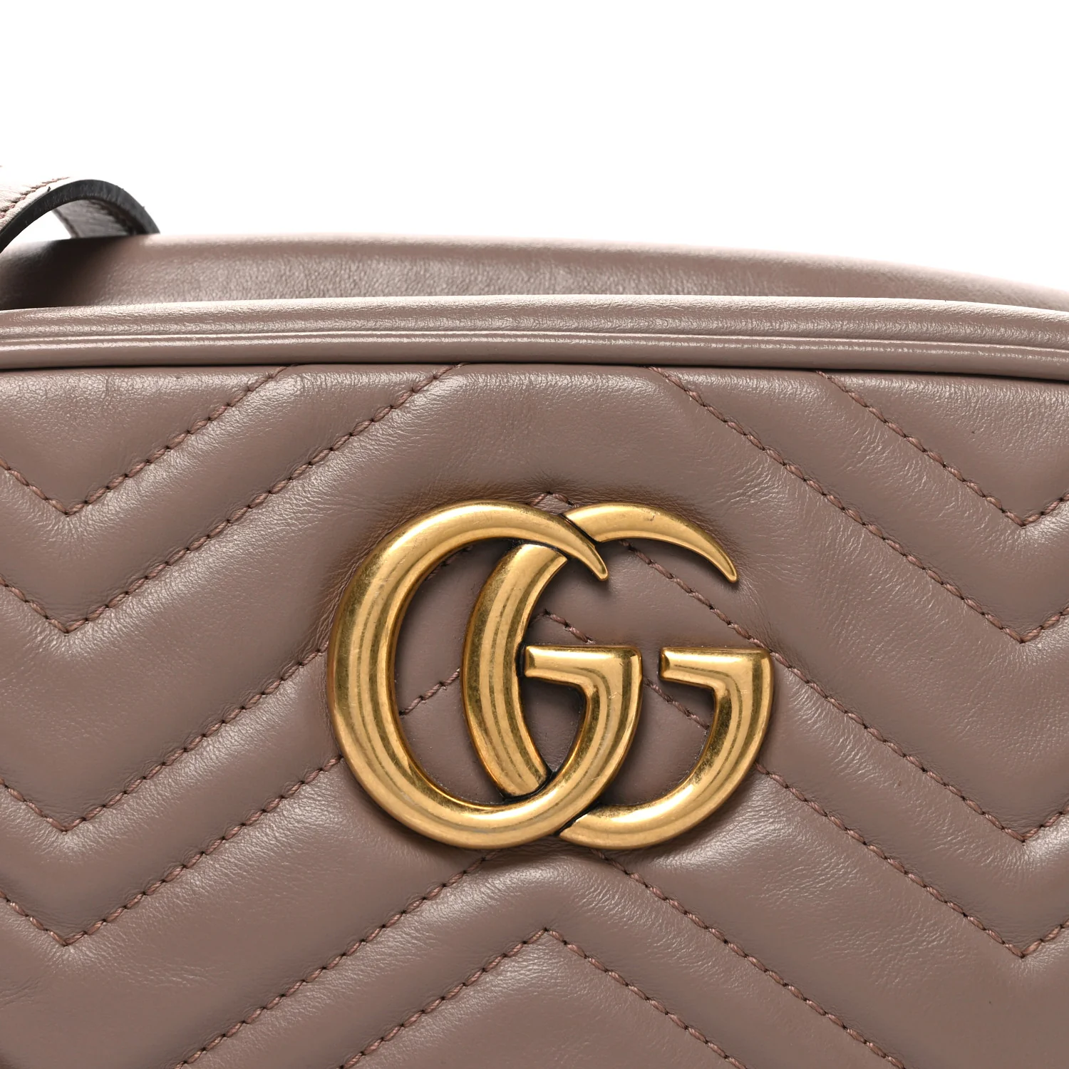 Calfskin Matelasse Small GG Marmont Chain Shoulder Bag Porcelain Rose - Image 7