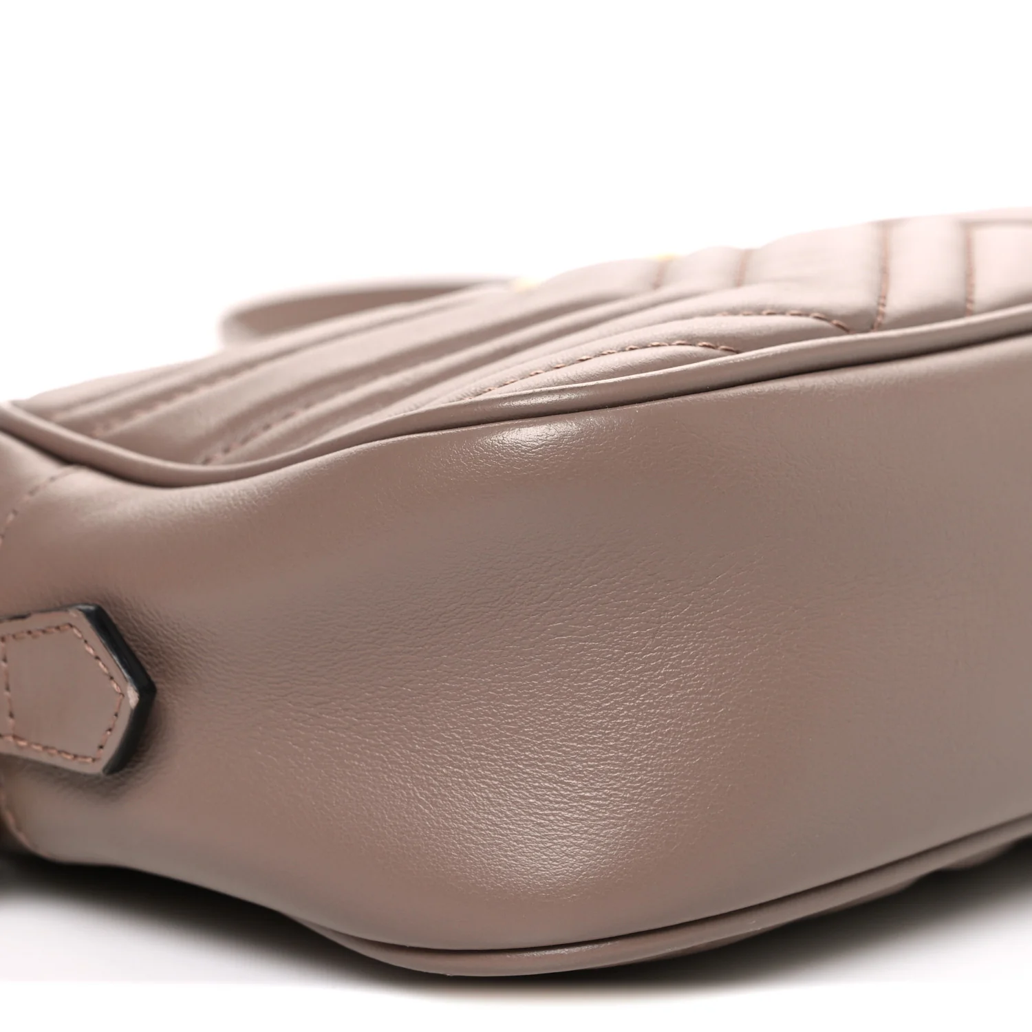 Calfskin Matelasse Small GG Marmont Chain Shoulder Bag Porcelain Rose - Image 8
