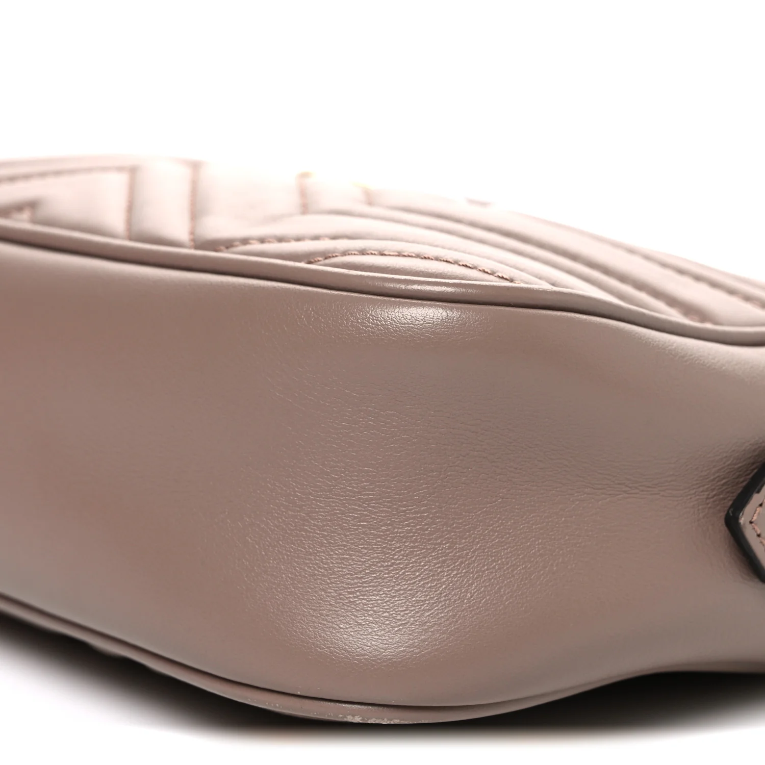 Calfskin Matelasse Small GG Marmont Chain Shoulder Bag Porcelain Rose - Image 9