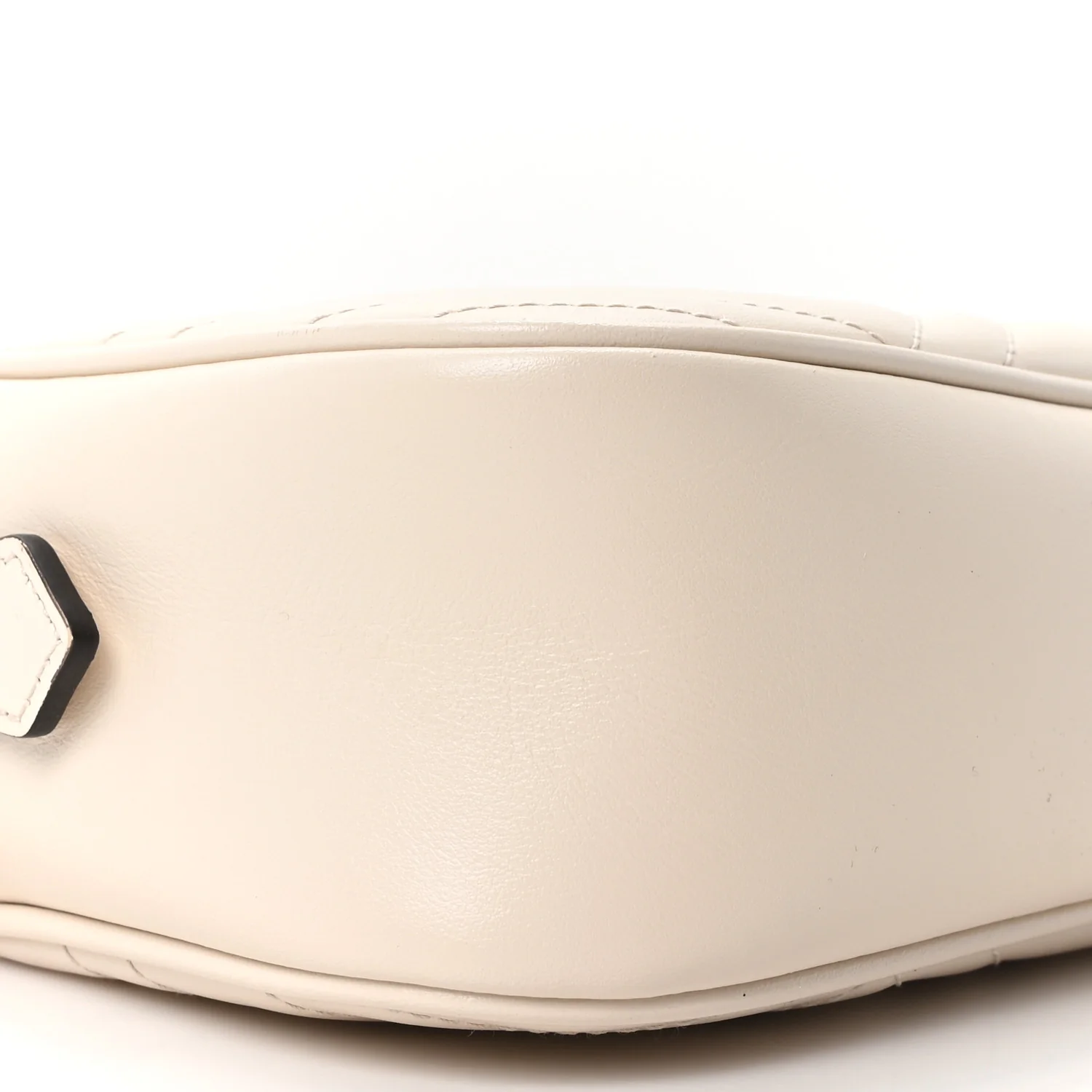 Calfskin Matelasse Small GG Marmont Chain Shoulder Bag White - Image 9