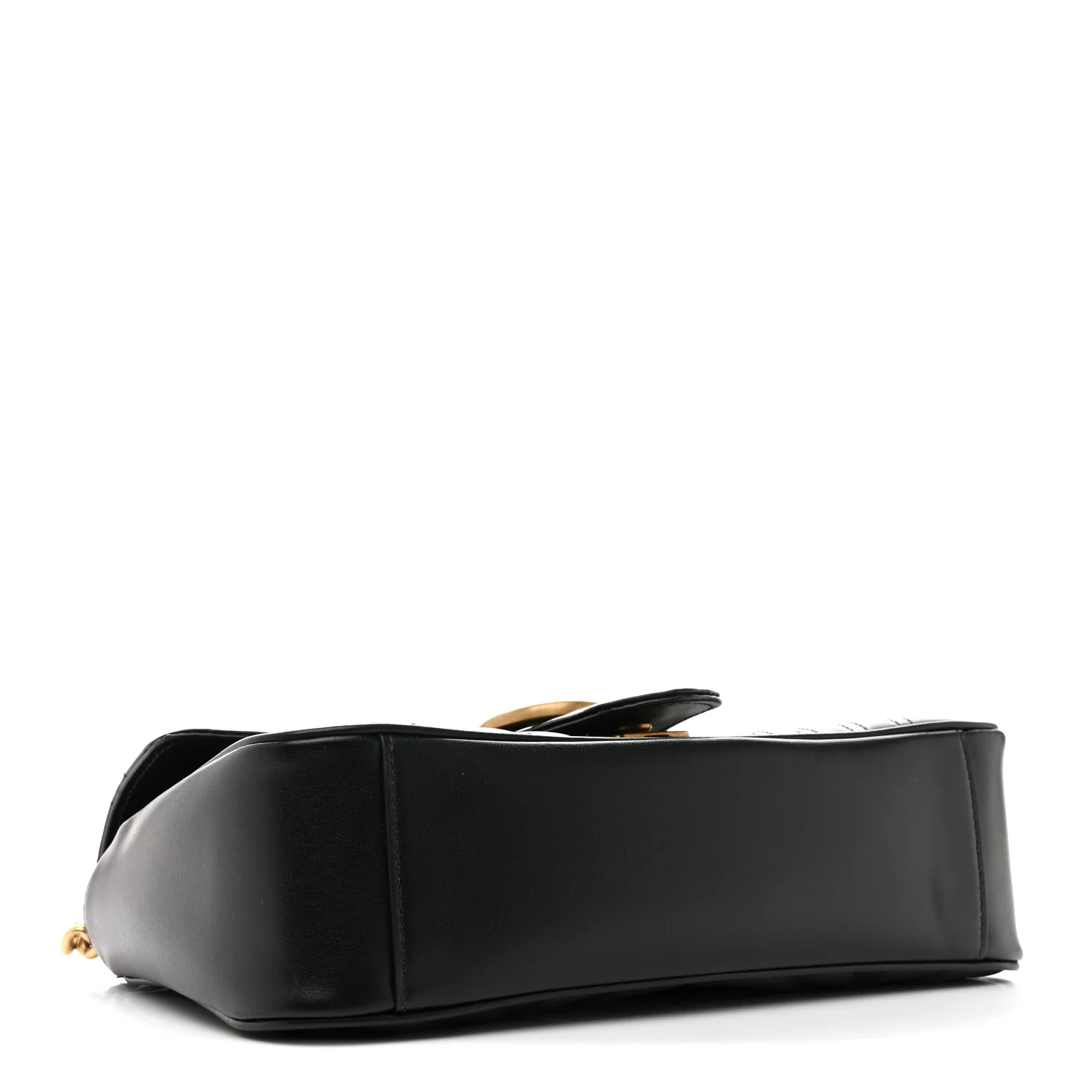 Calfskin Matelasse Small GG Marmont Shoulder Bag Black - Image 4