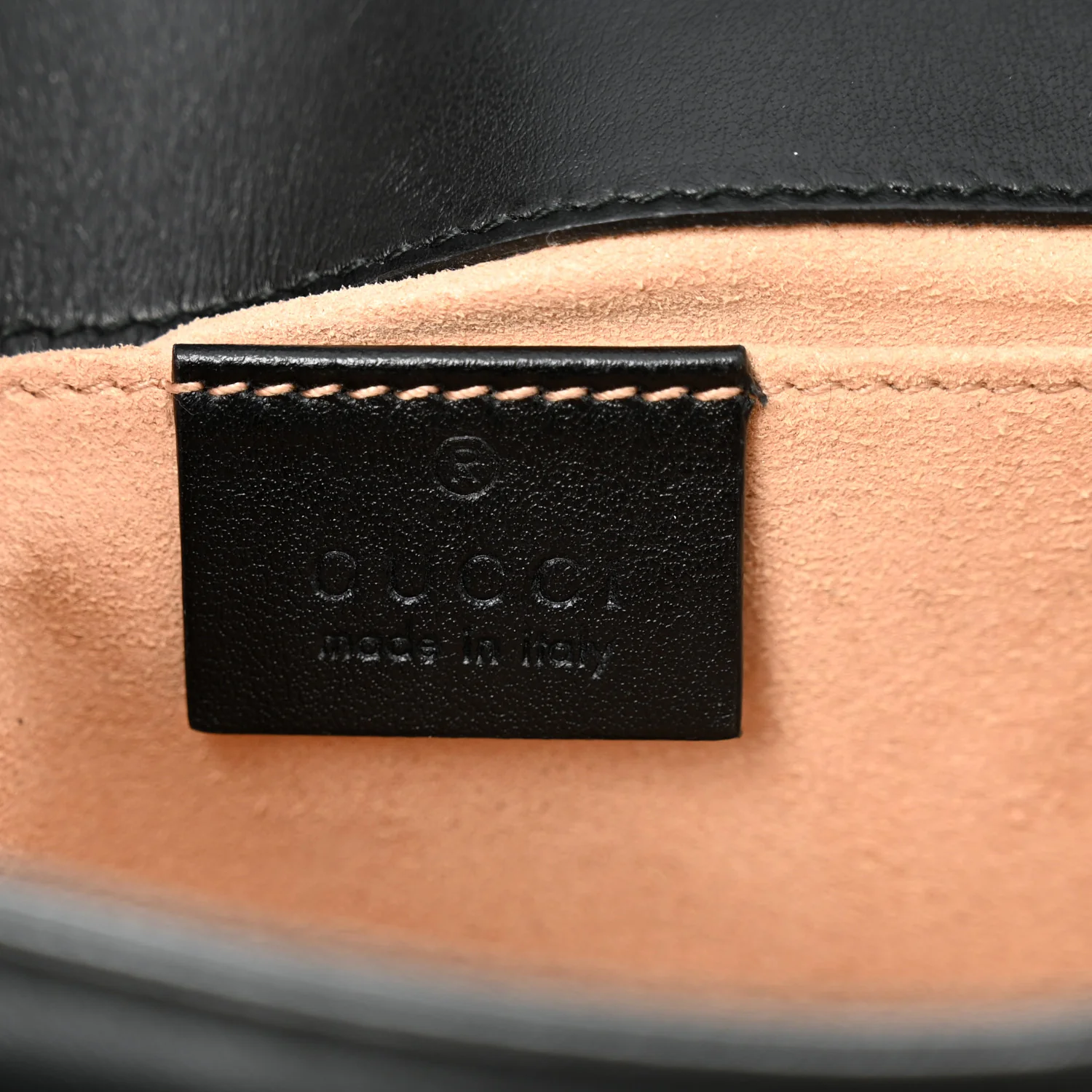 Calfskin Matelasse Small GG Marmont Shoulder Bag Black - Image 6