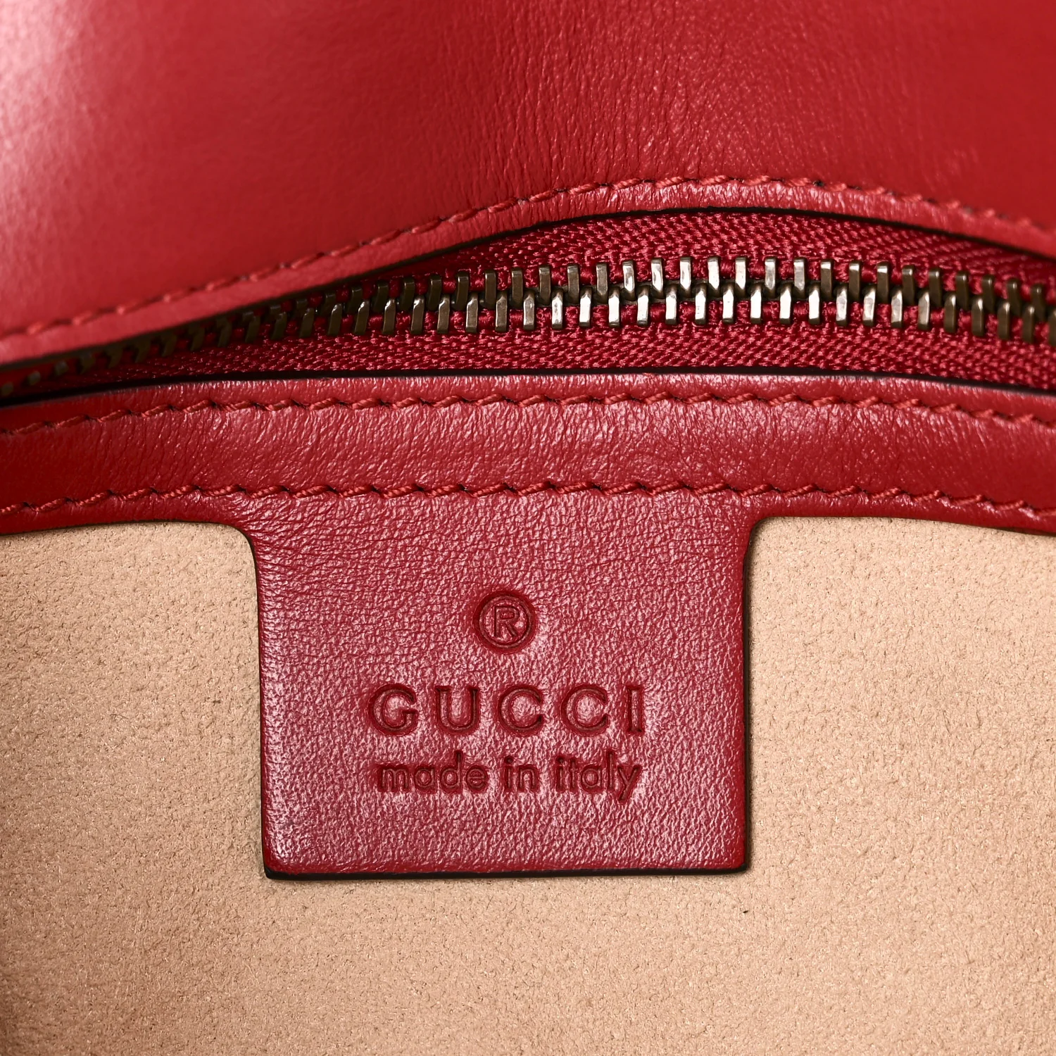 Calfskin Matelasse Small GG Marmont Shoulder Bag Hibiscus Red - Image 6