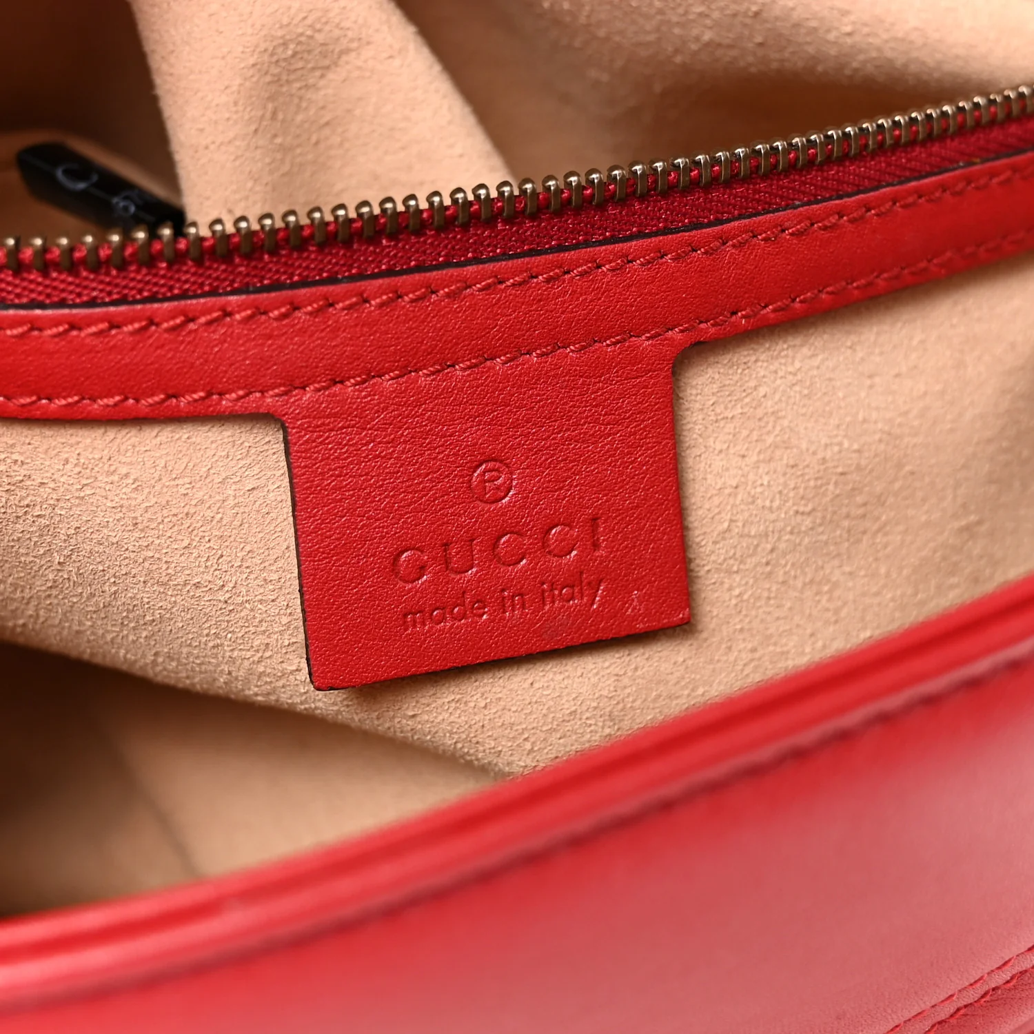 Calfskin Matelasse Small GG Marmont Shoulder Bag Hibiscus Red - Image 6