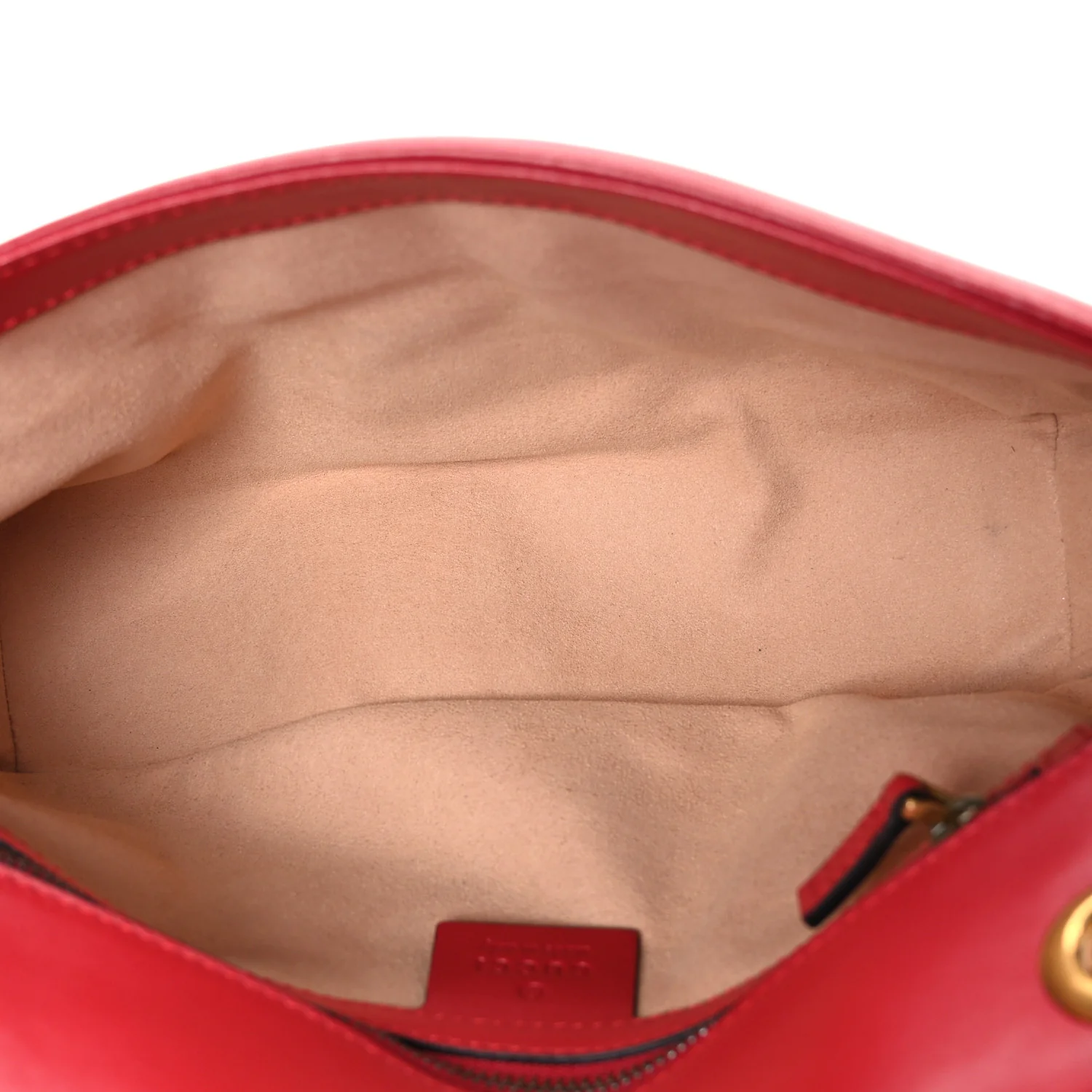 Calfskin Matelasse Small GG Marmont Shoulder Bag Hibiscus Red - Image 5