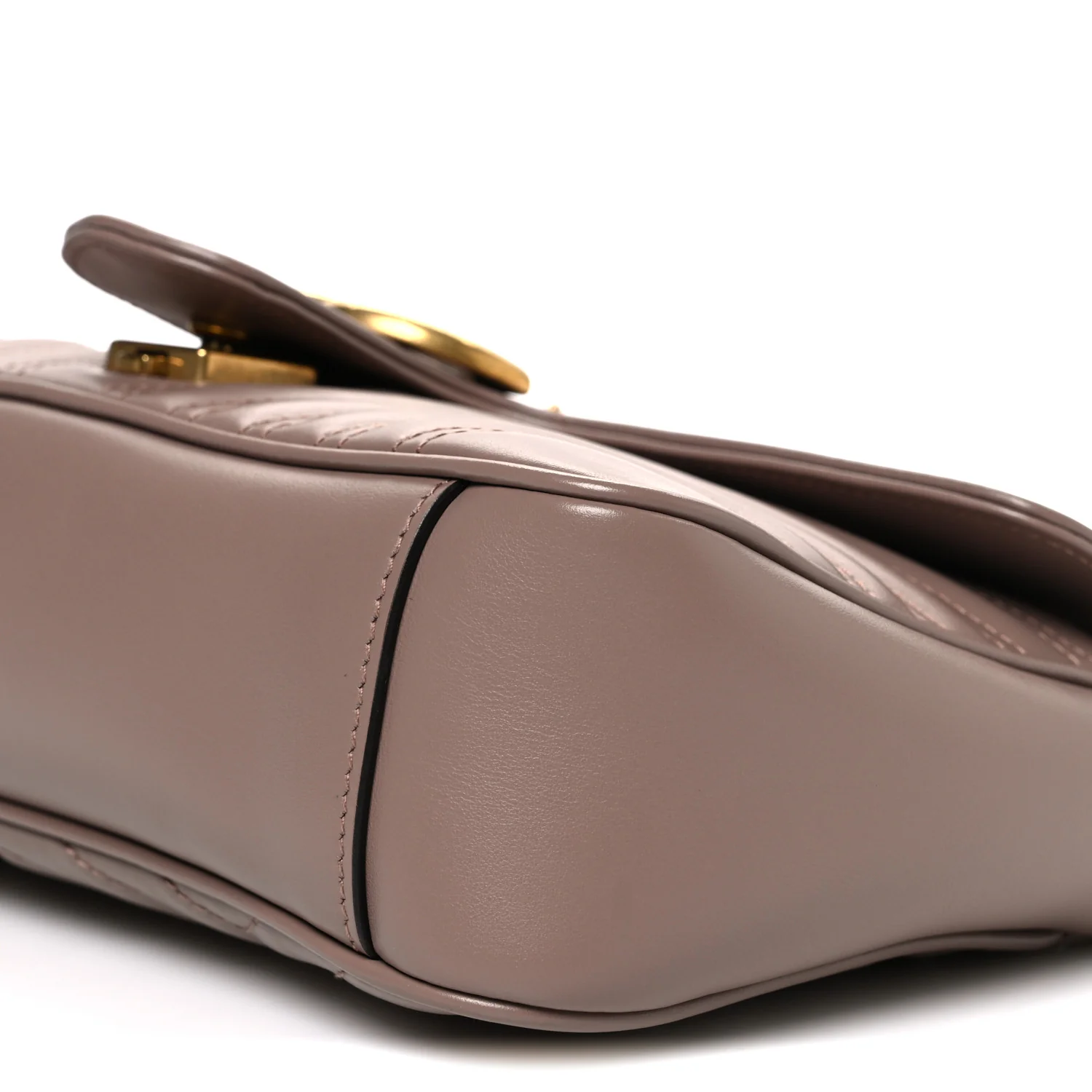 Calfskin Matelasse Small GG Marmont Shoulder Bag Porcelain Rose - Image 10