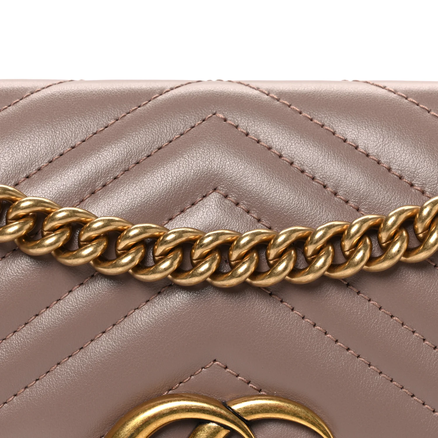 Calfskin Matelasse Small GG Marmont Shoulder Bag Porcelain Rose - Image 8