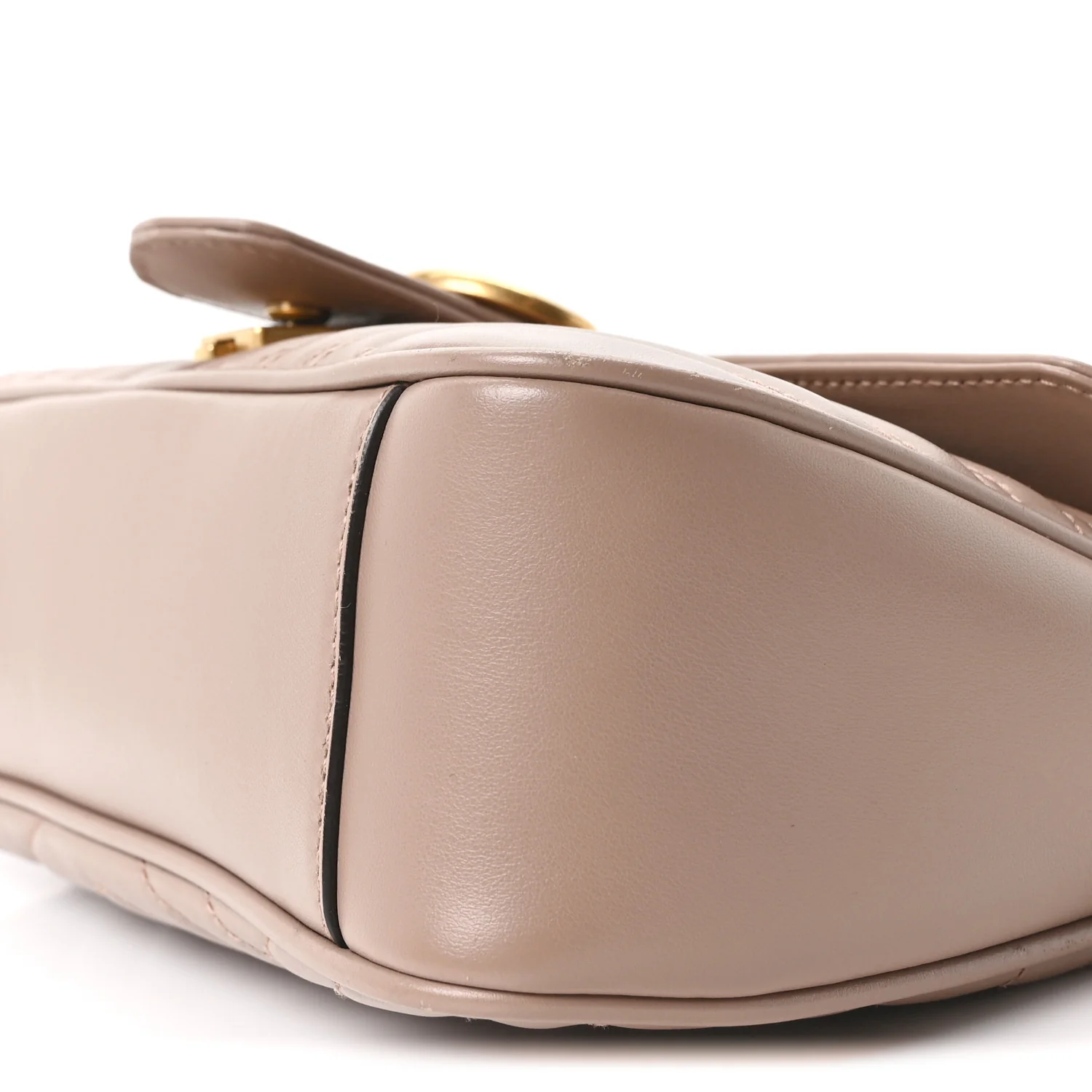 Calfskin Matelasse Small GG Marmont Shoulder Bag Porcelain Rose - Image 9