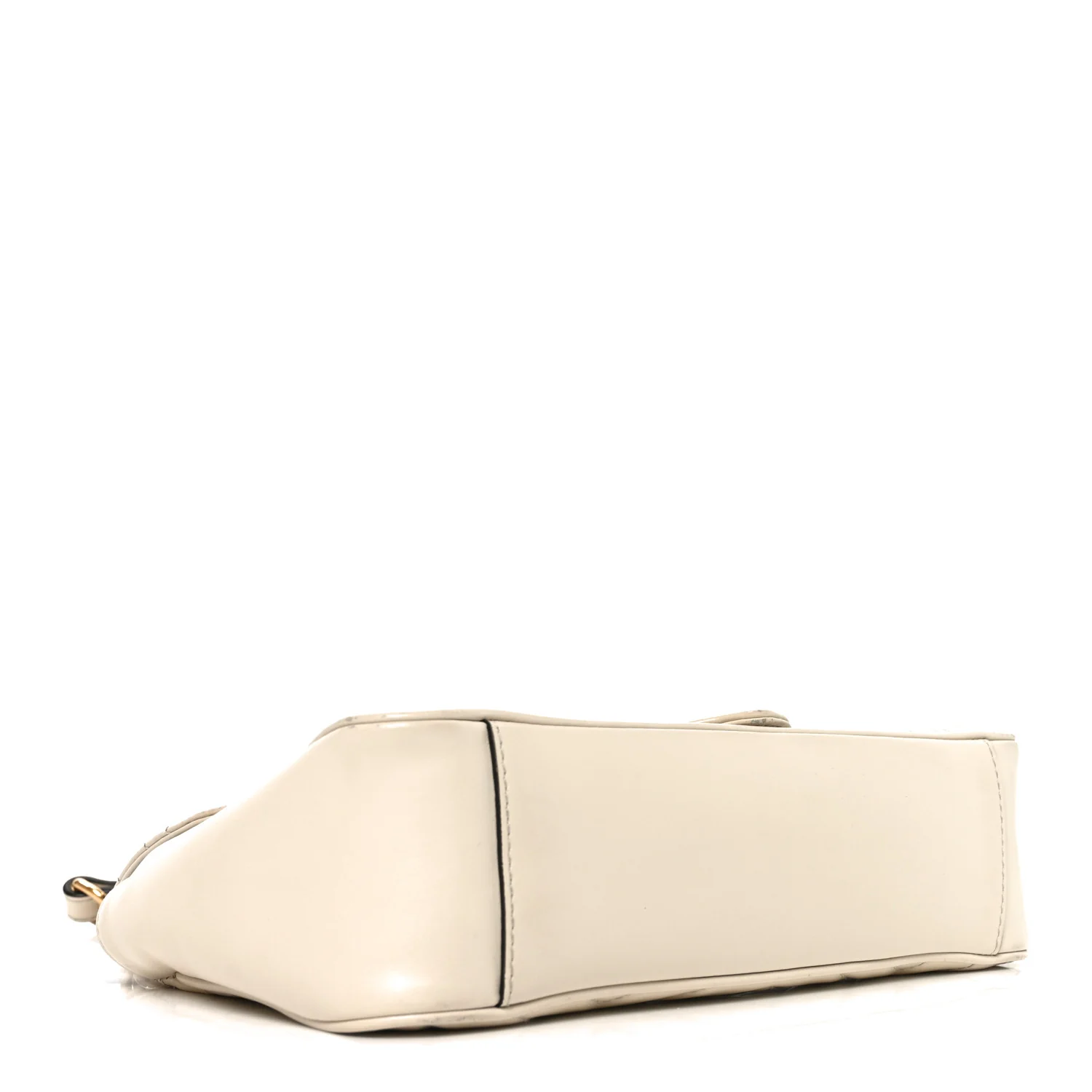 Calfskin Matelasse Small GG Marmont Shoulder Bag White - Image 3