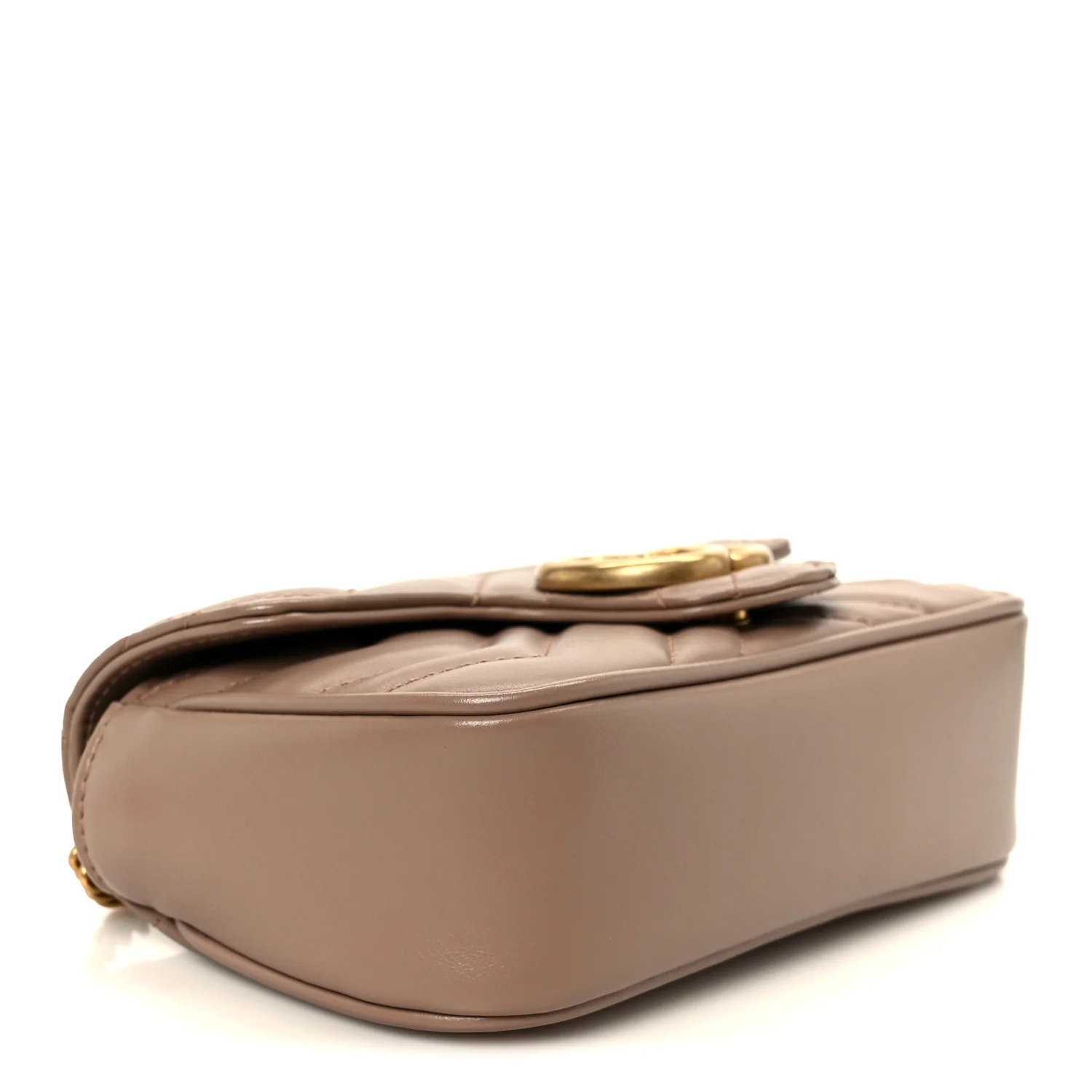 Calfskin Matelasse Super Mini GG Marmont Shoulder Bag Porcelain Rose - Image 4
