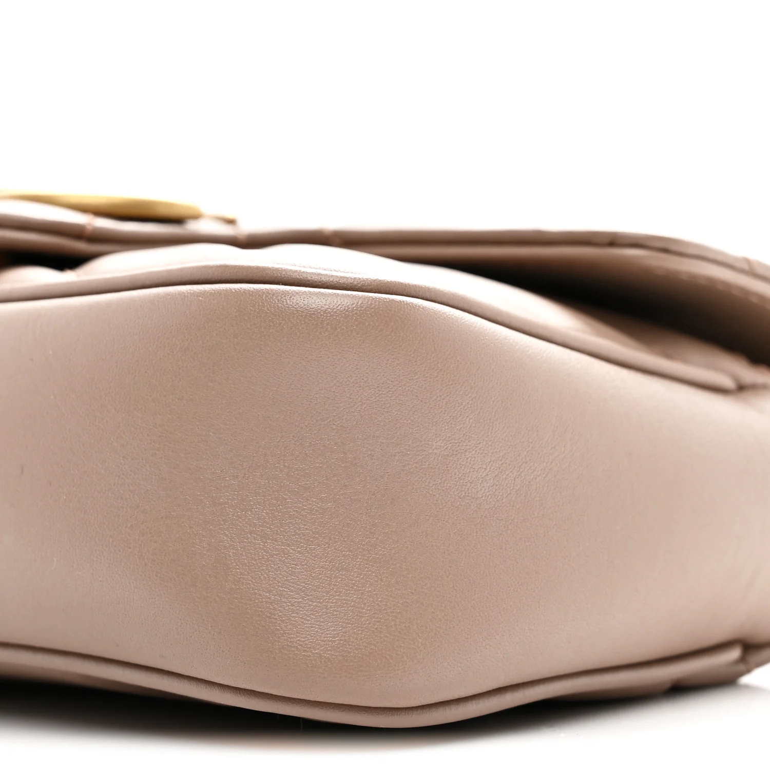 Calfskin Matelasse Super Mini GG Marmont Shoulder Bag Porcelain Rose - Image 10