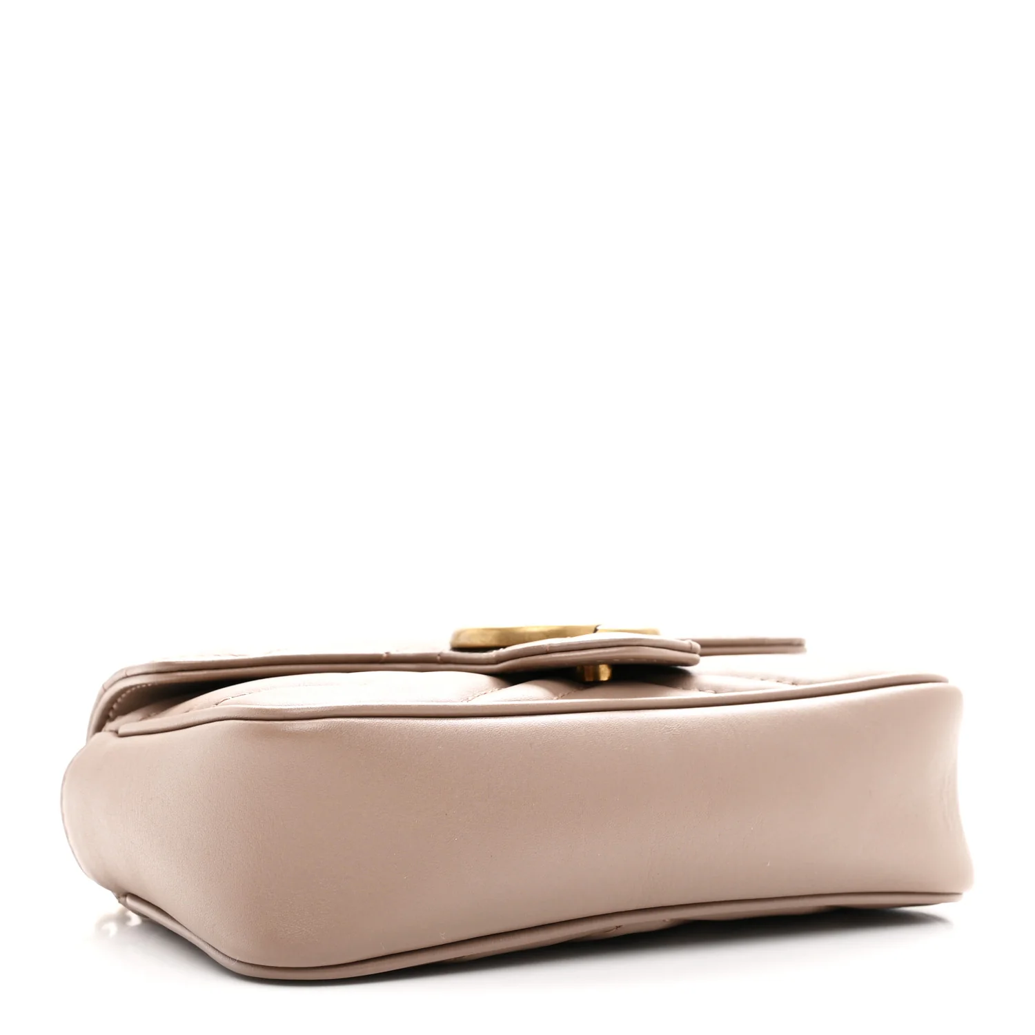 Calfskin Matelasse Super Mini GG Marmont Shoulder Bag Porcelain Rose - Image 4